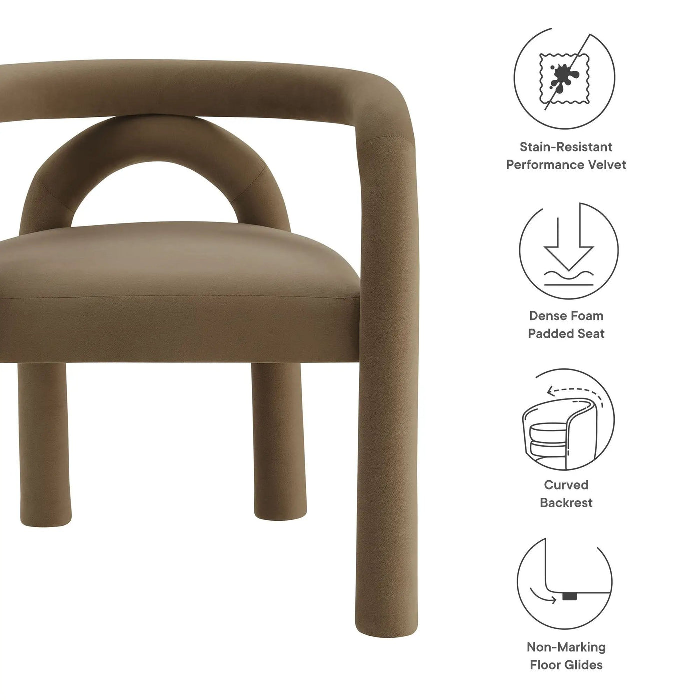 Astrid Performance Velvet Dining Chair by Modway by HouseOfZazla