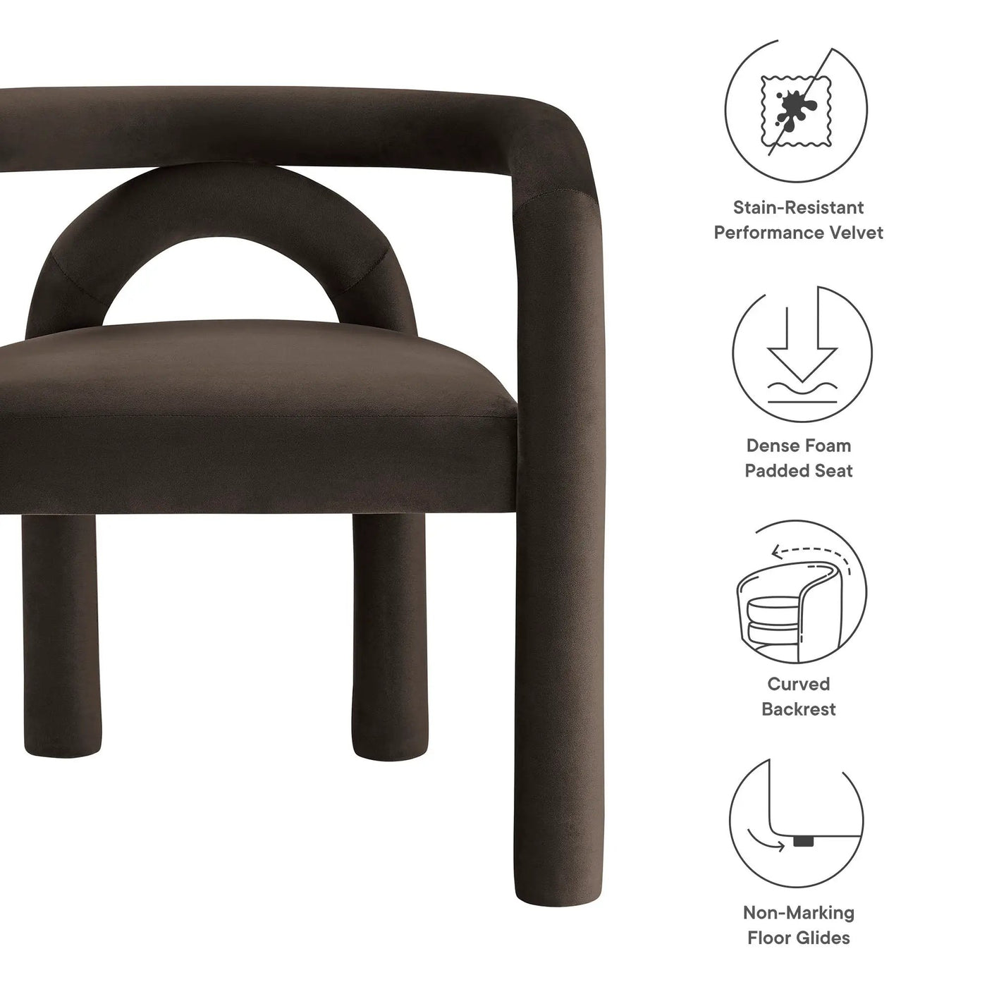 Astrid Performance Velvet Dining Chair by Modway by HouseOfZazla