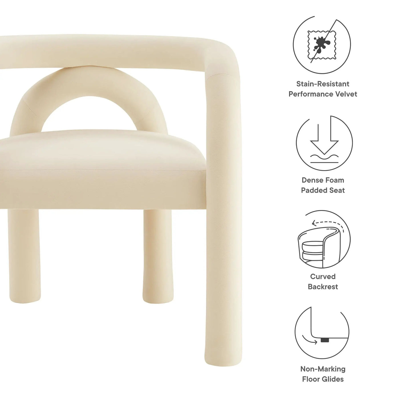 Astrid Performance Velvet Dining Chair by Modway by HouseOfZazla