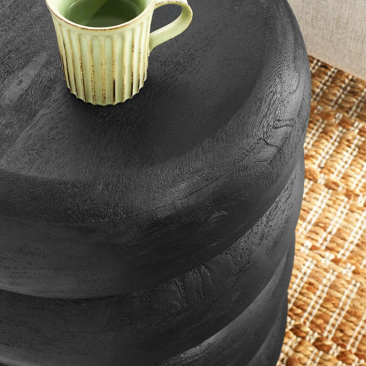 Ellery Round Stacked Wood Side Table by Modway by HouseOfZazla