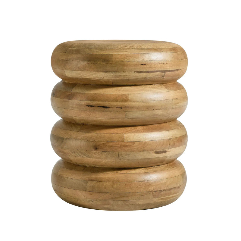 Ellery Round Stacked Wood Side Table by Modway by HouseOfZazla