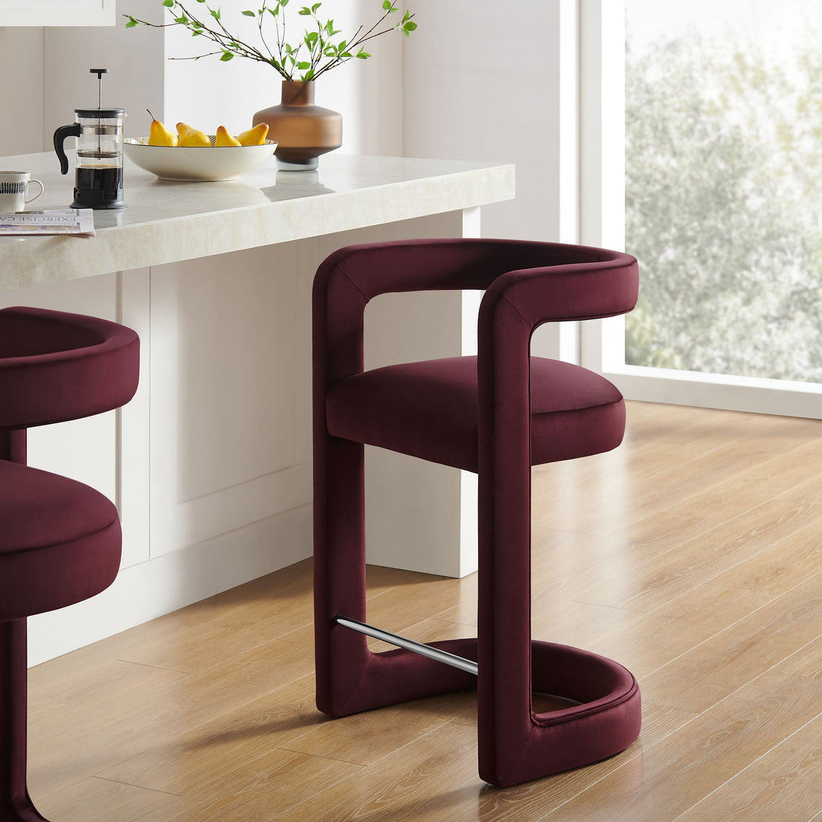 Winslow Performance Velvet Counter Stool by Modway, photo 26 of 41