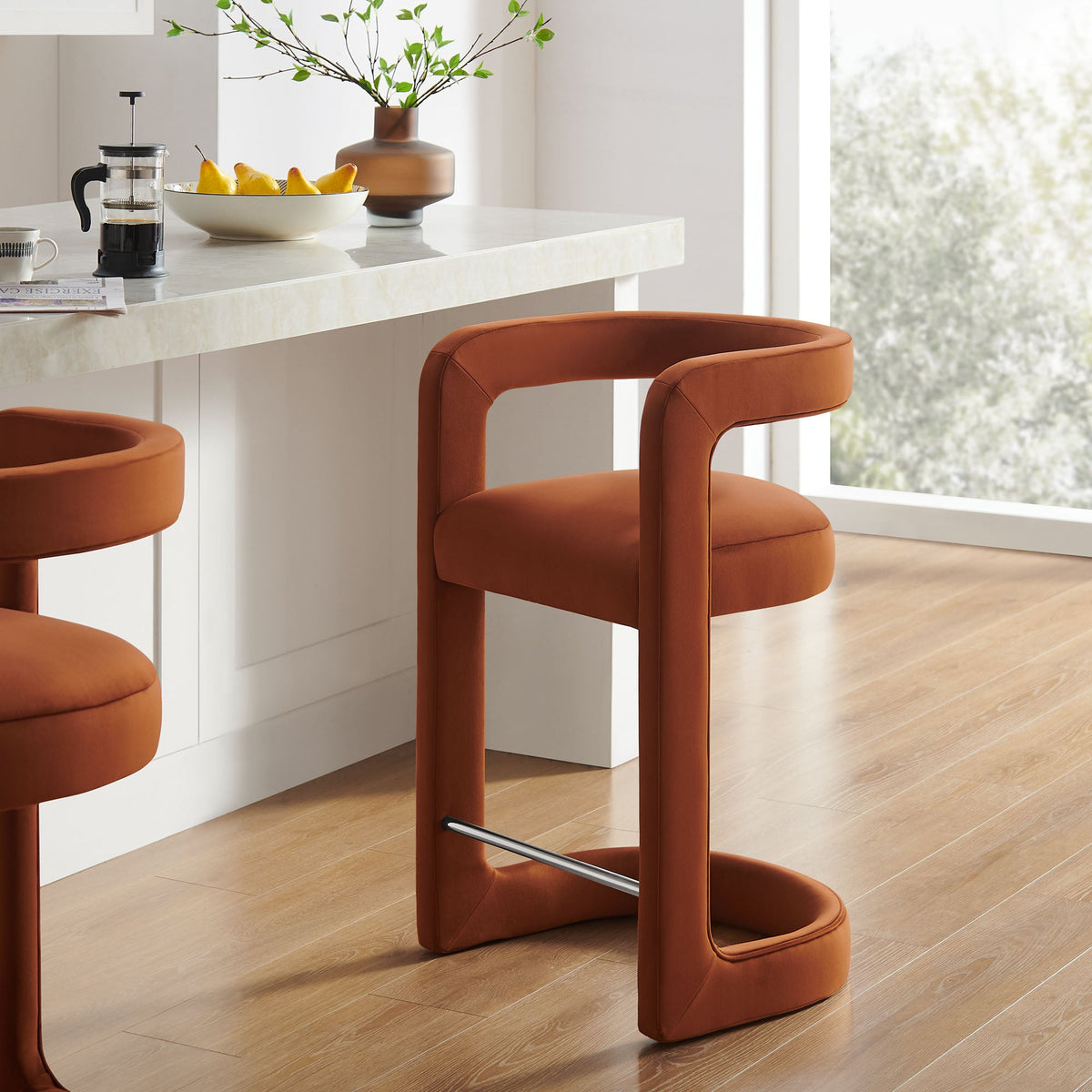 Winslow Performance Velvet Counter Stool by Modway, photo 35 of 41
