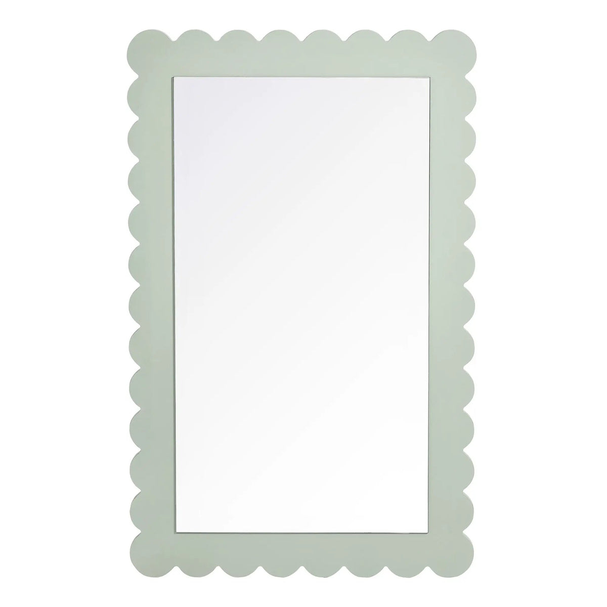 Emmeline Scalloped Rectangle Wall Mirror by Modway by HouseOfZazla