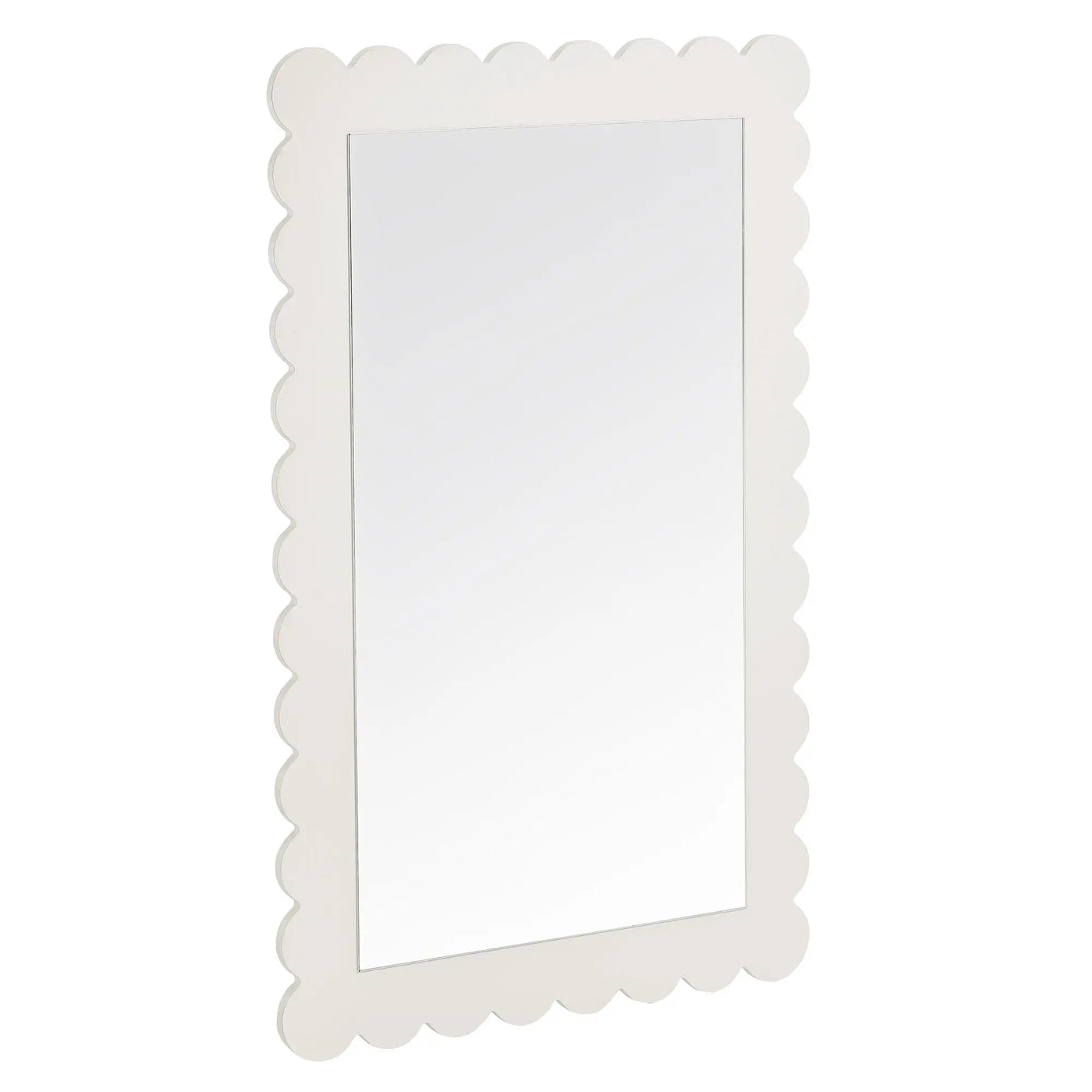Emmeline Scalloped Rectangle Wall Mirror by Modway by HouseOfZazla