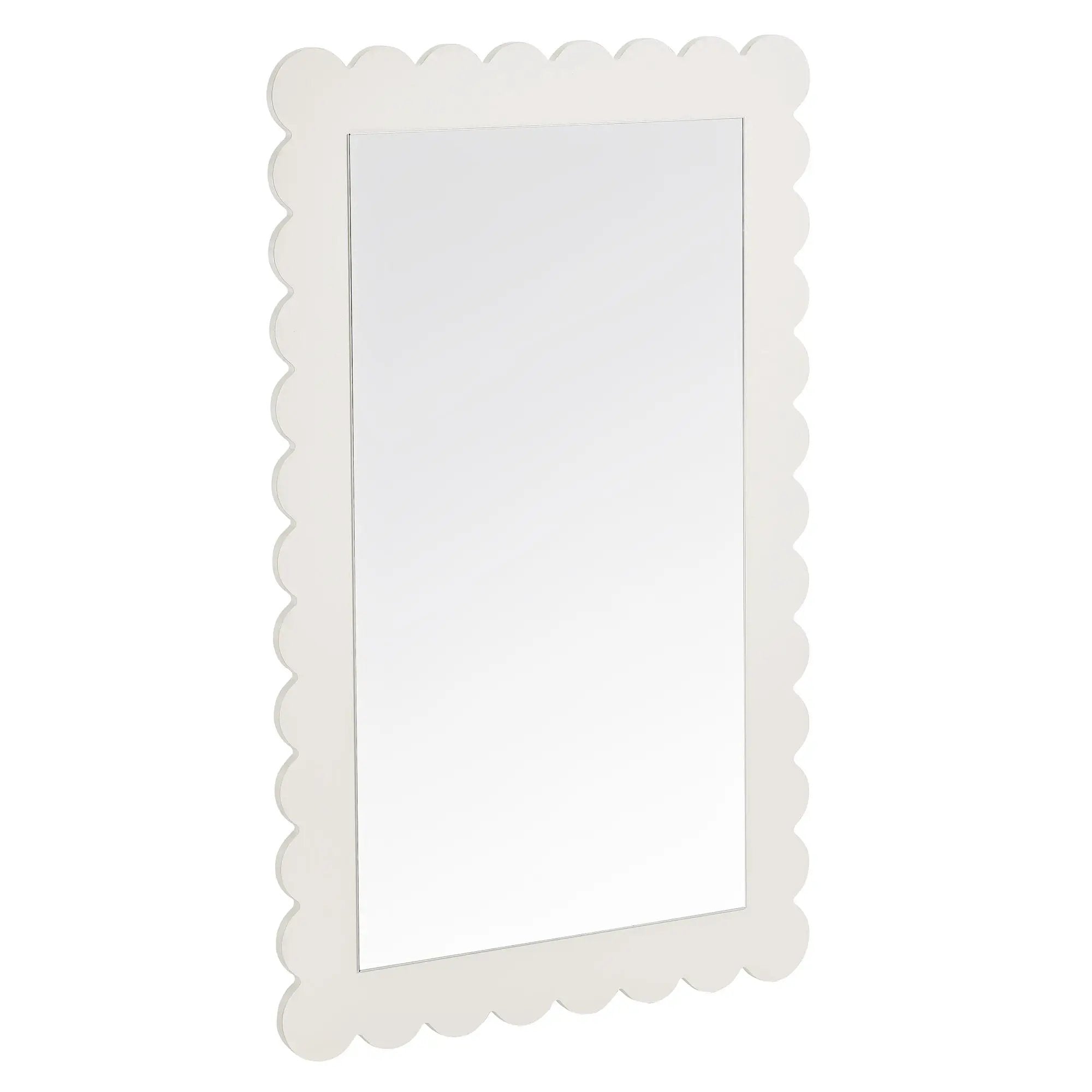 Emmeline Scalloped Rectangle Wall Mirror by Modway by HouseOfZazla