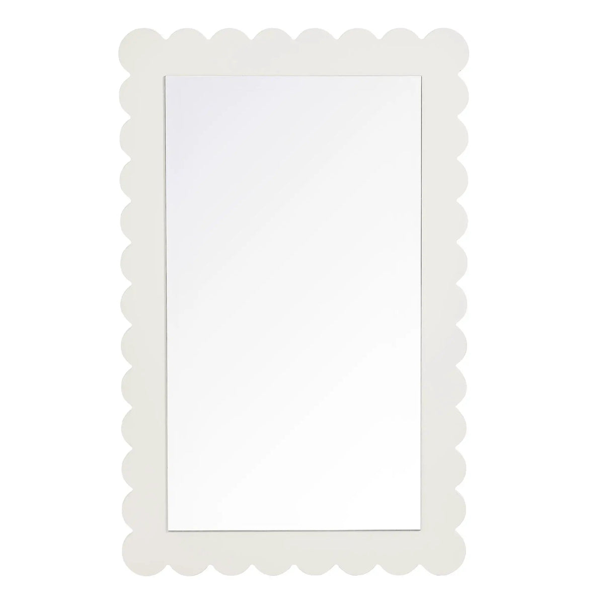 Emmeline Scalloped Rectangle Wall Mirror by Modway by HouseOfZazla