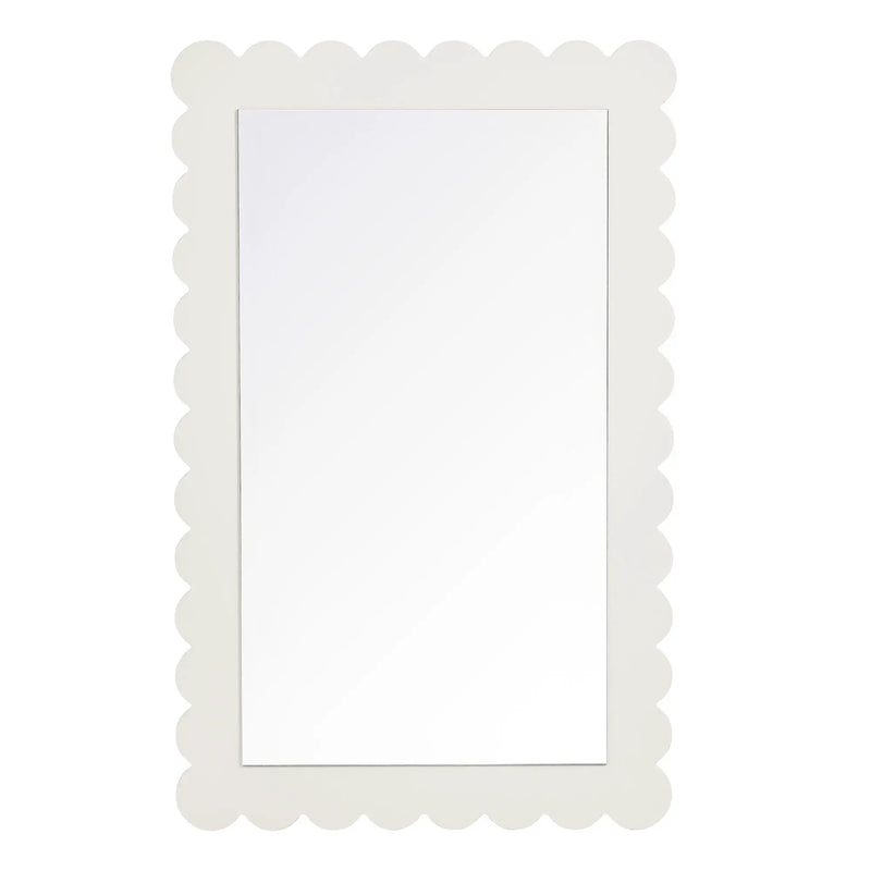 Emmeline Scalloped Rectangle Wall Mirror by Modway by HouseOfZazla