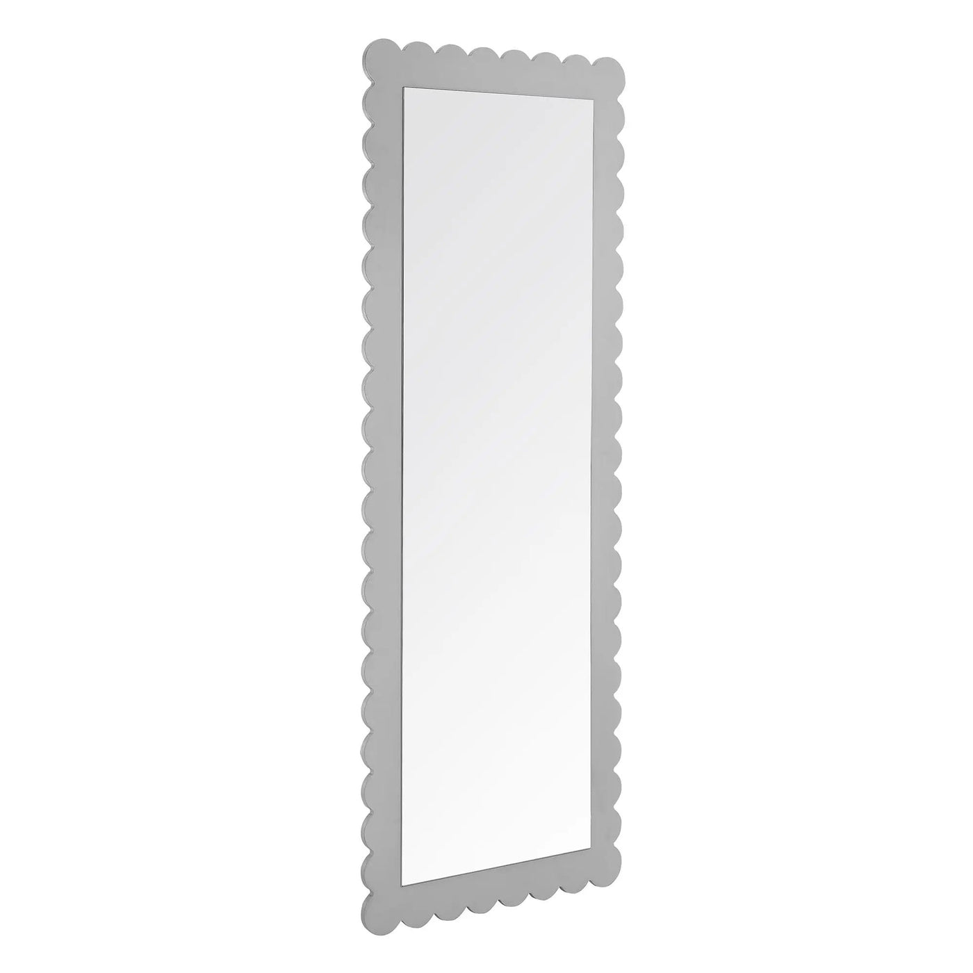 Emmeline Scalloped Rectangle Floor Mirror by Modway by HouseOfZazla