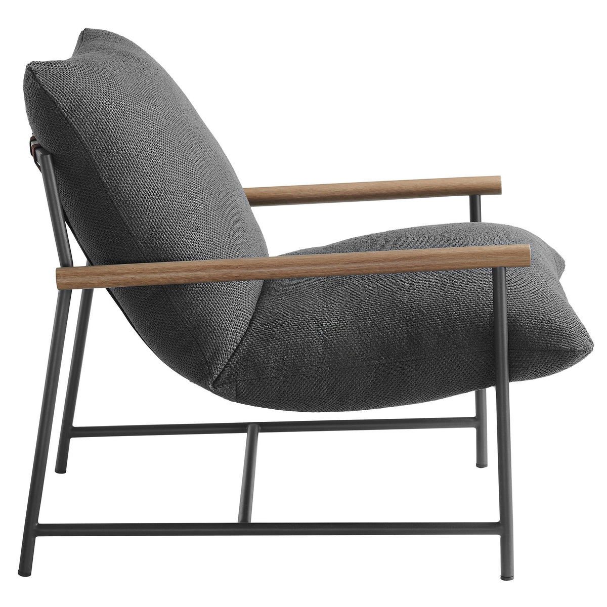 Raya Outdoor Patio Boucle Sling Lounge Chair by Modway, photo 4 of 18