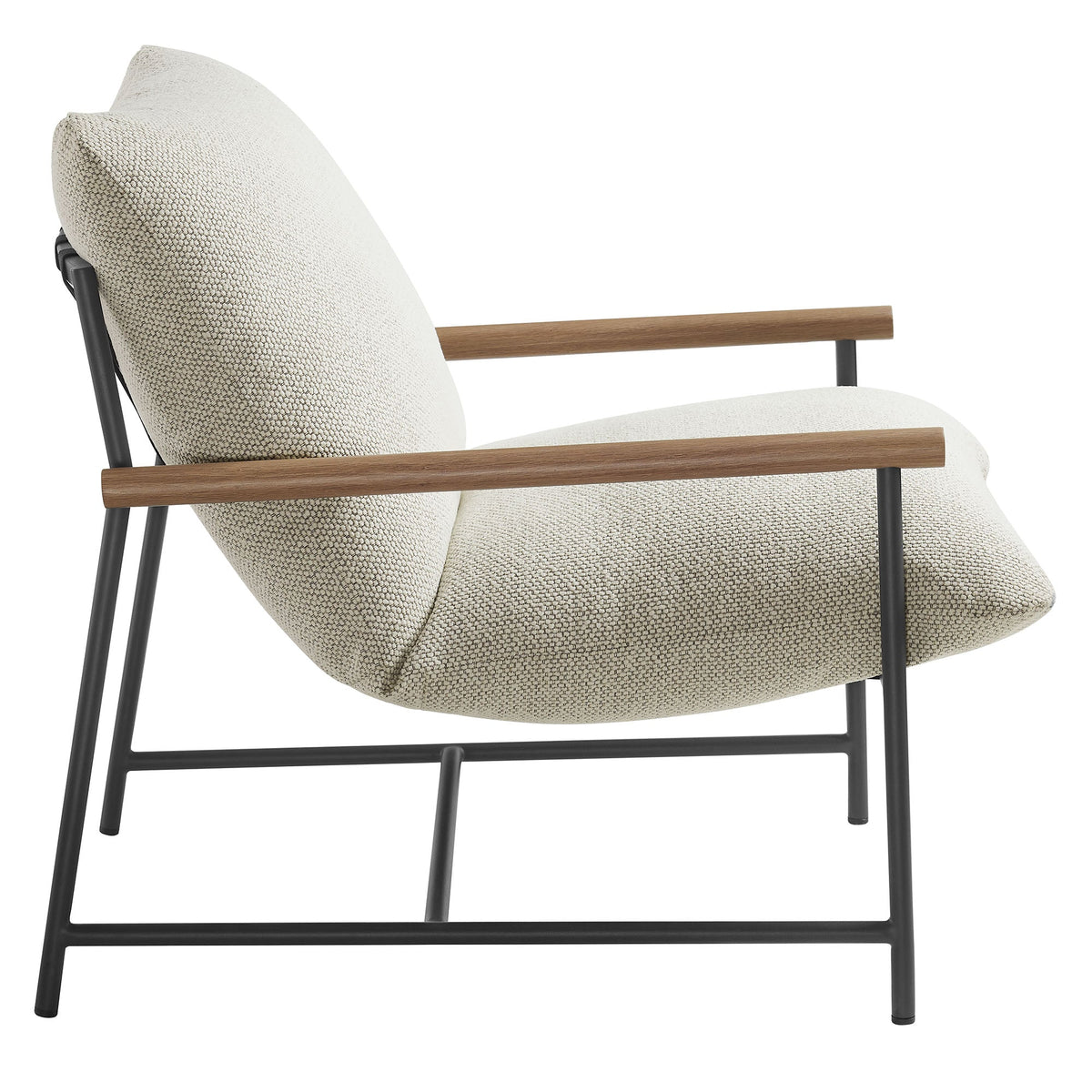 Raya Outdoor Patio Boucle Sling Lounge Chair by Modway, photo 13 of 18
