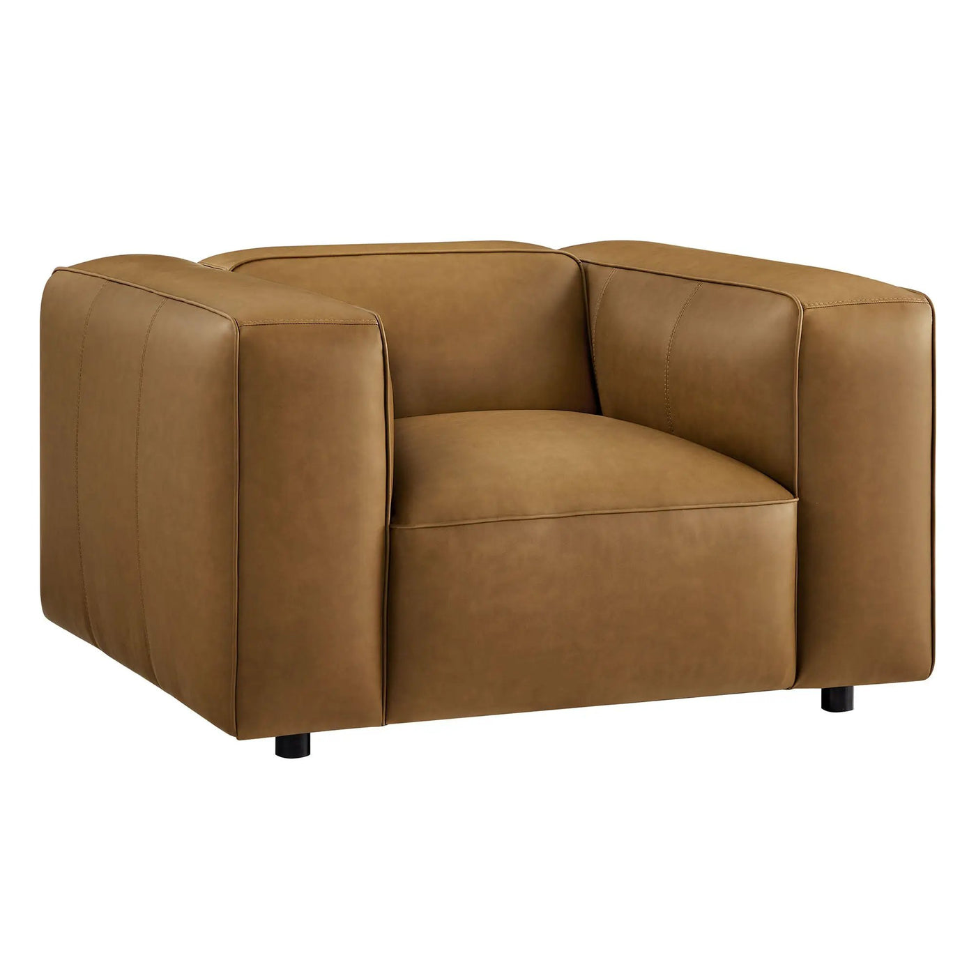 Auren Upholstered Vegan Leather Modular Armchair by Modway by HouseOfZazla