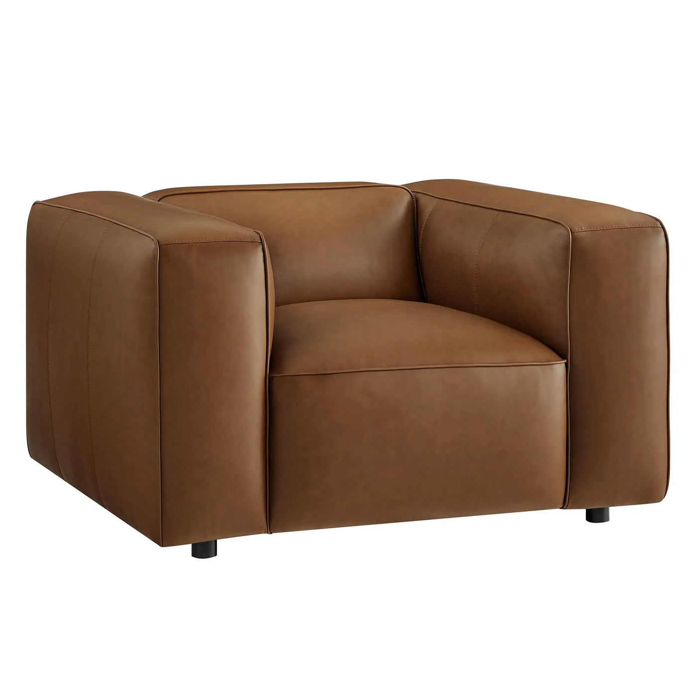 Auren Upholstered Vegan Leather Modular Armchair by Modway by HouseOfZazla