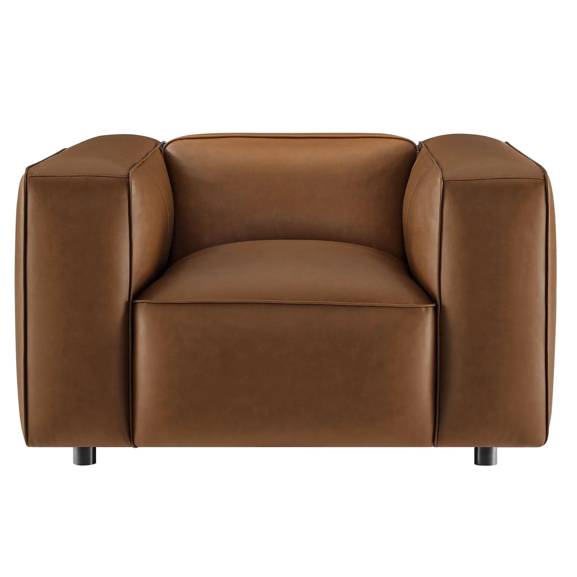 Auren Upholstered Vegan Leather Modular Armchair by Modway by HouseOfZazla
