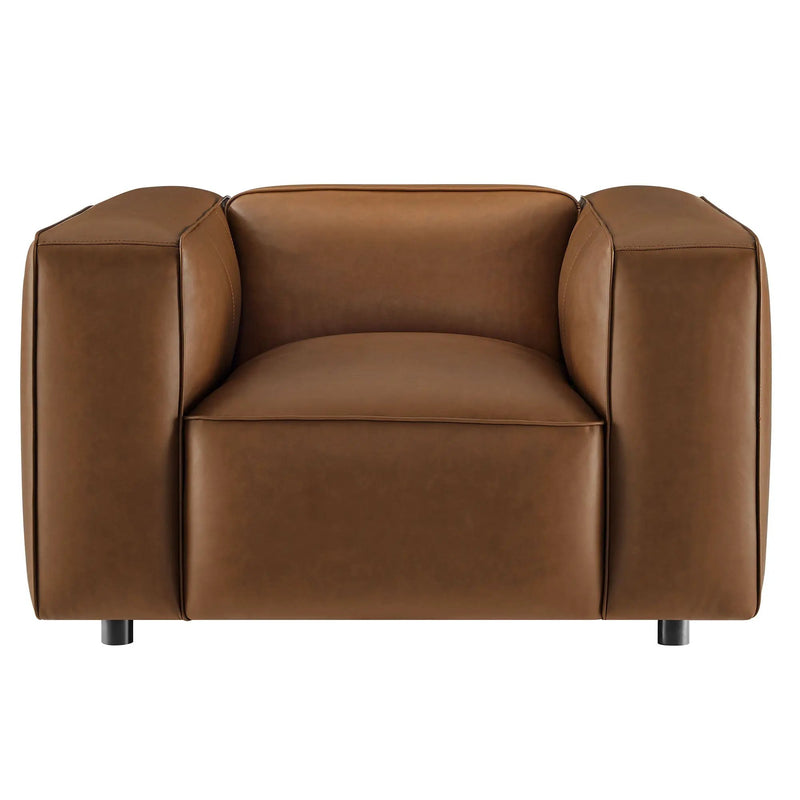 Auren Upholstered Vegan Leather Modular Armchair by Modway by HouseOfZazla