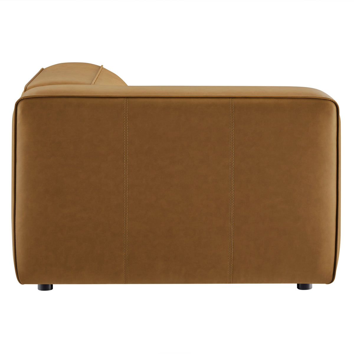 Auren Upholstered Vegan Leather Modular Left Armchair by Modway, photo 4 of 20