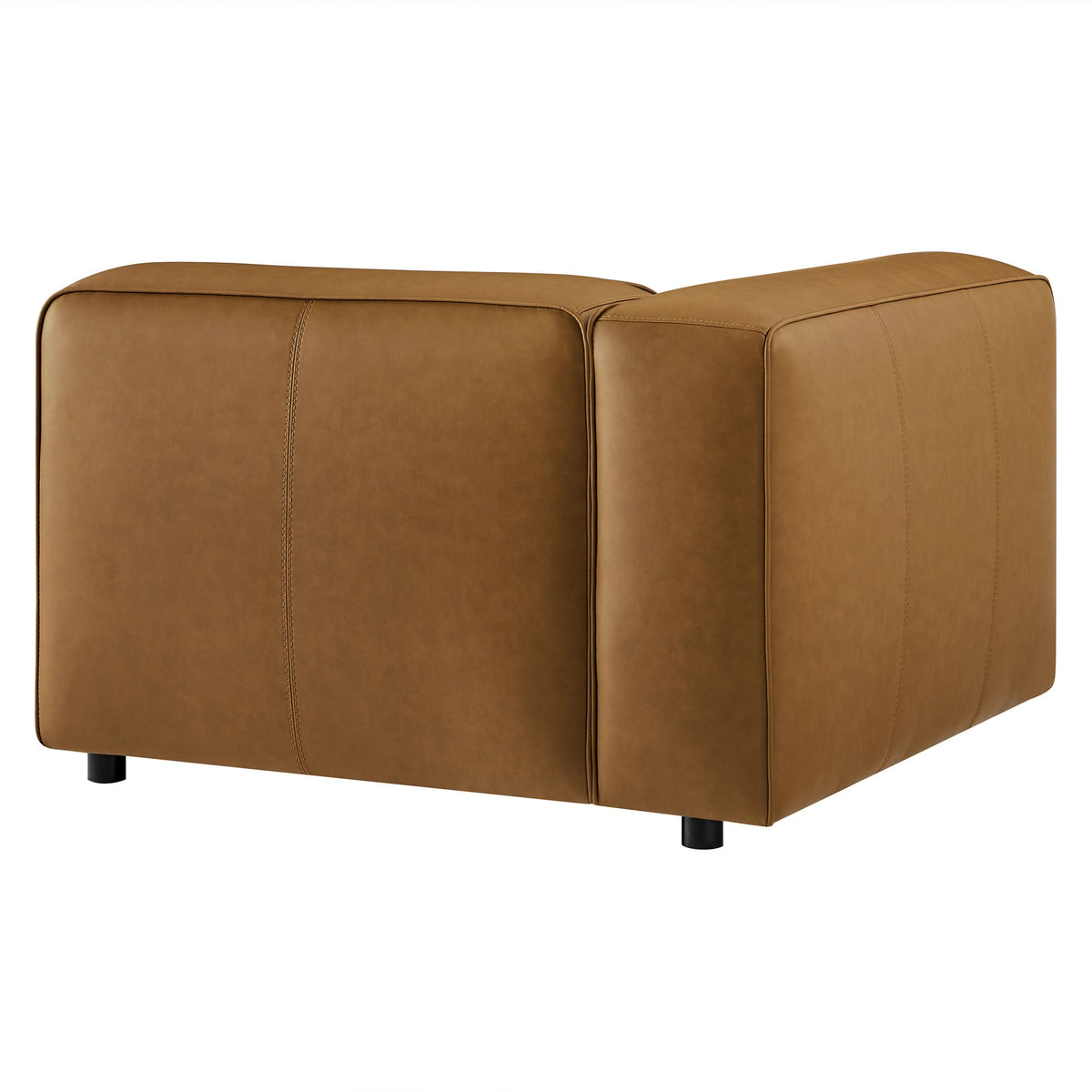 Auren Upholstered Vegan Leather Modular Left Armchair by Modway, photo 5 of 20