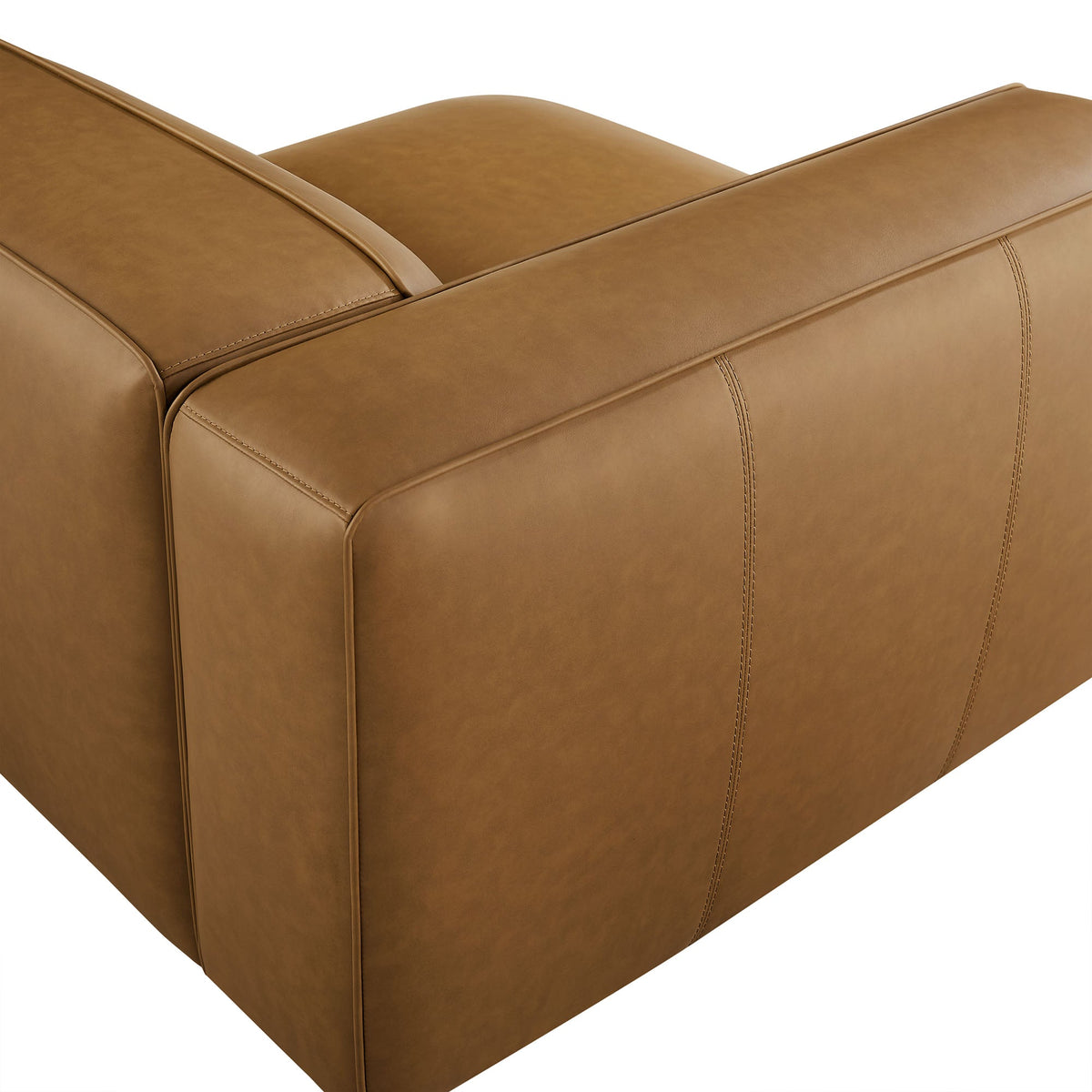 Auren Upholstered Vegan Leather Modular Left Armchair by Modway, photo 7 of 20