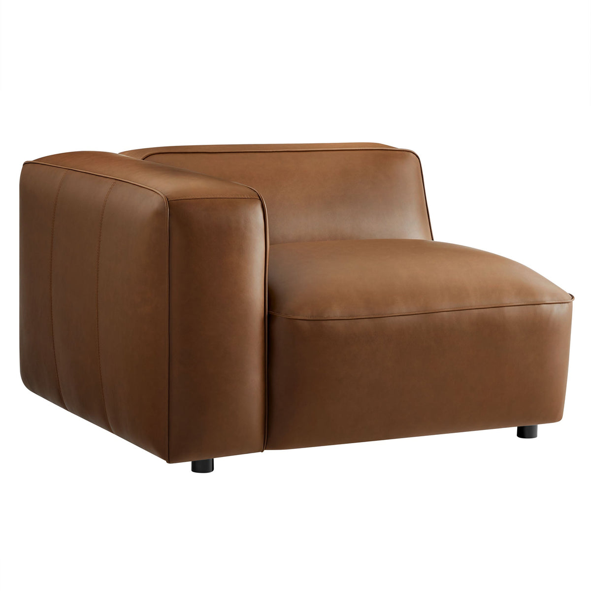 Auren Upholstered Vegan Leather Modular Left Armchair by Modway, photo 11 of 20
