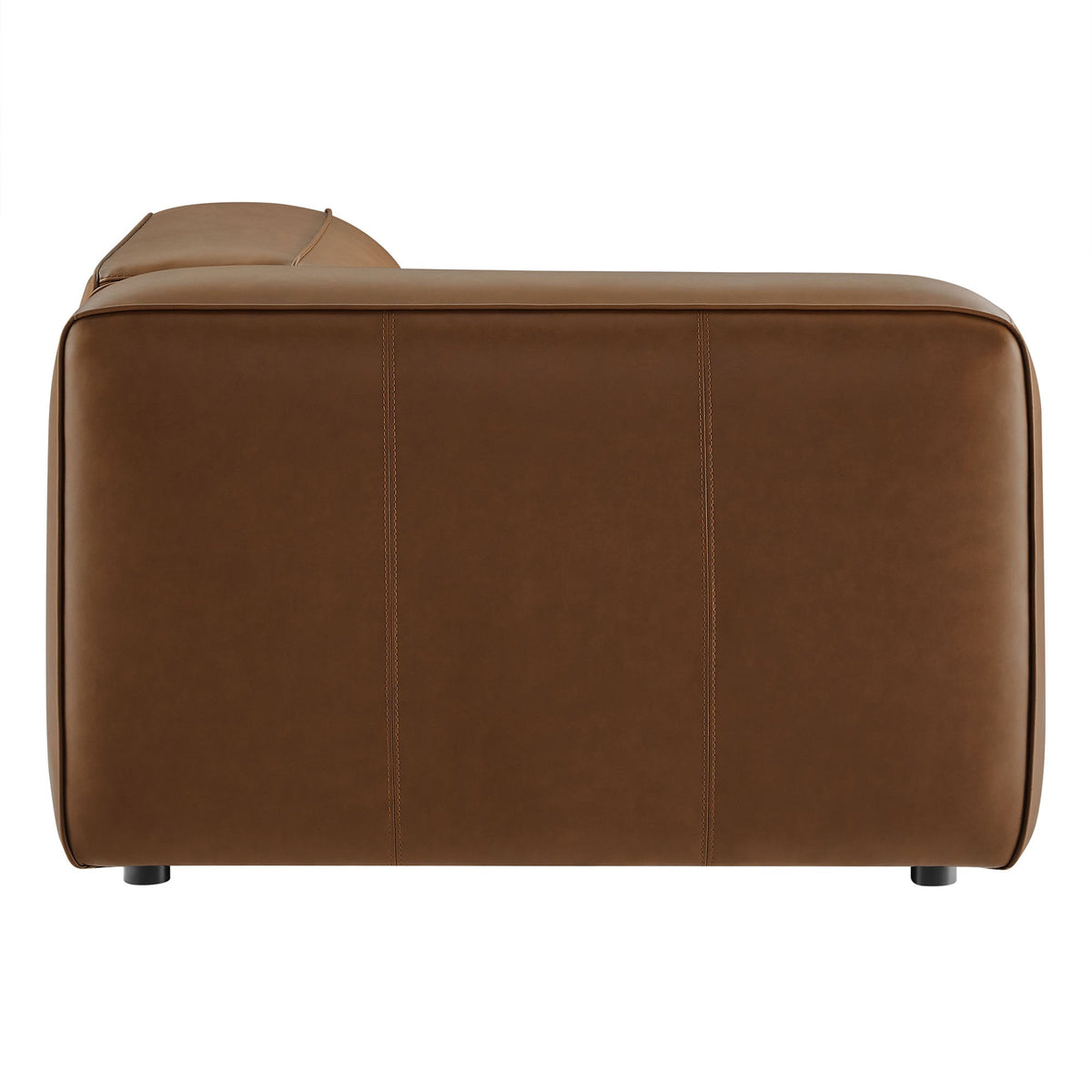 Auren Upholstered Vegan Leather Modular Left Armchair by Modway, photo 14 of 20