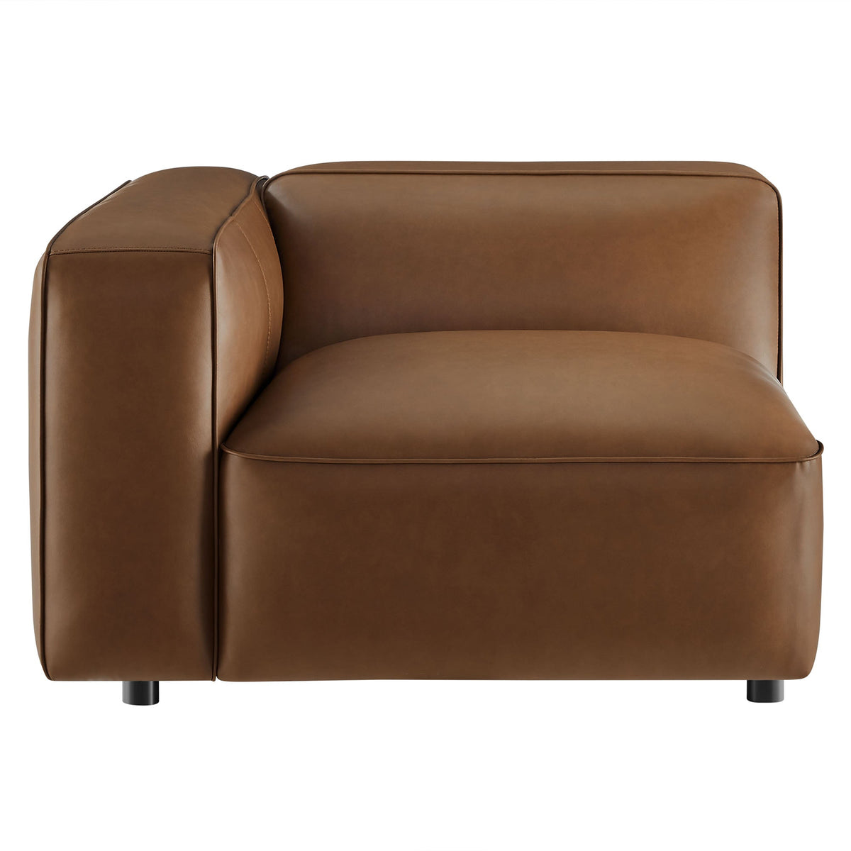 Auren Upholstered Vegan Leather Modular Left Armchair by Modway, photo 16 of 20