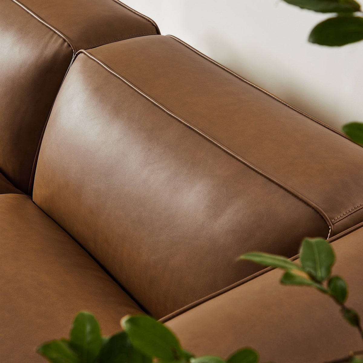 Auren 3-Piece Upholstered Vegan Leather Modular Loveseat with Ottoman by Modway, photo 16 of 16