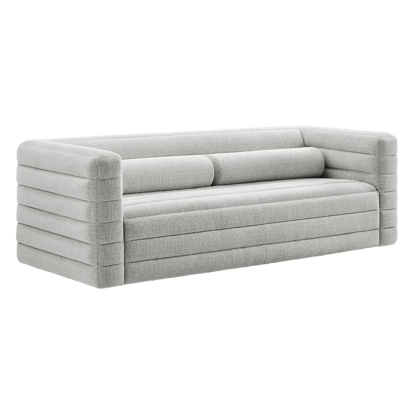 Relle Channel Tufted Boucle Upholstered Sofa by Modway by HouseOfZazla