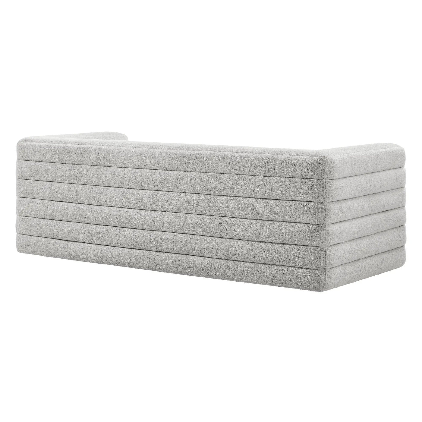 Relle Channel Tufted Boucle Upholstered Sofa by Modway by HouseOfZazla