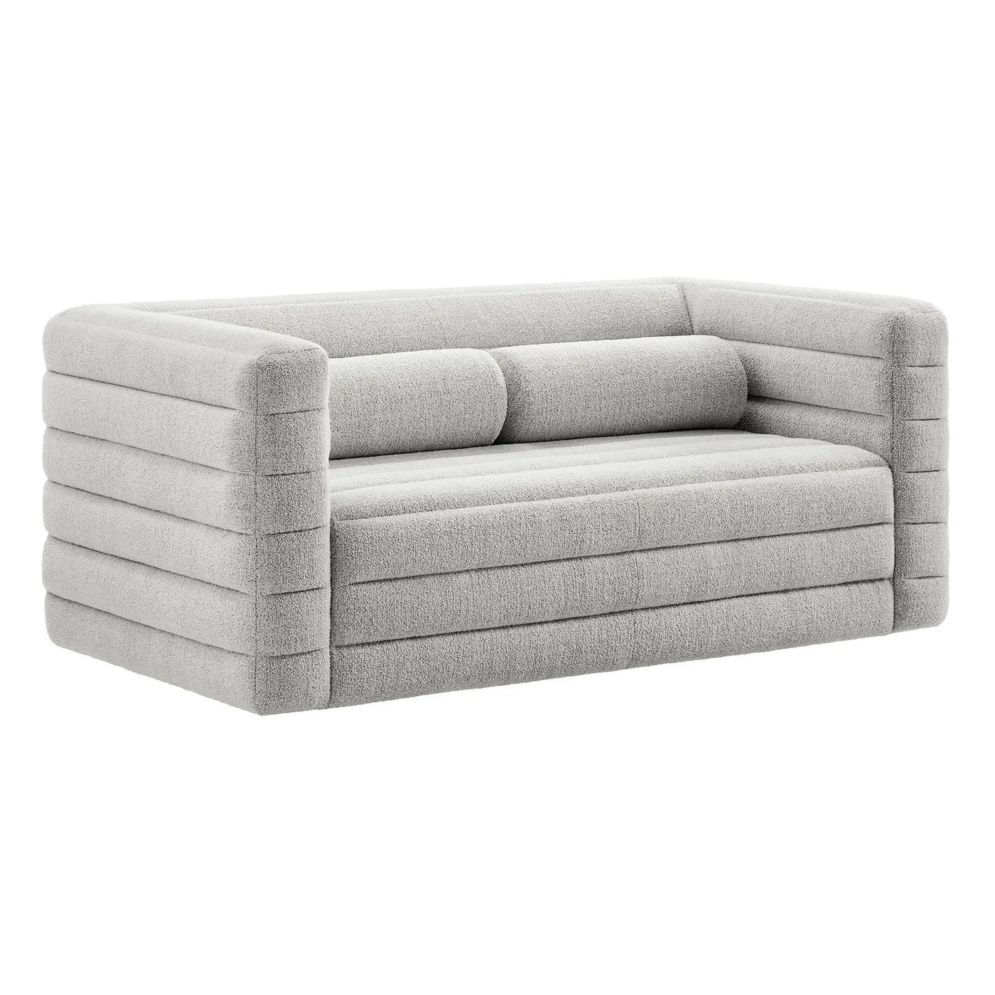 Relle Channel Tufted Boucle Upholstered Loveseat by Modway by HouseOfZazla