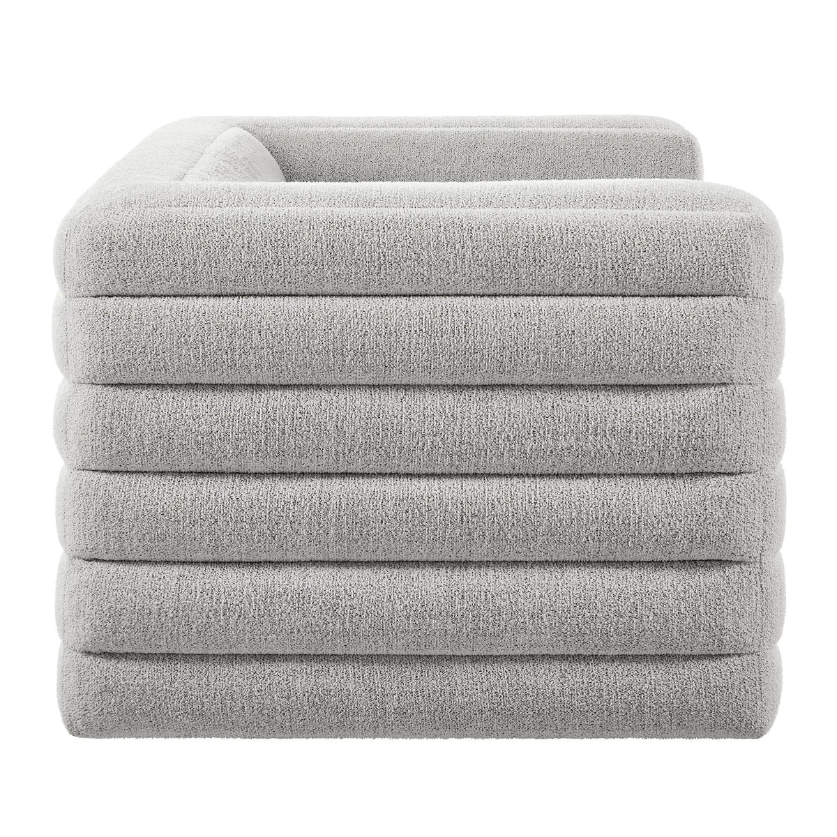 Relle Channel Tufted Boucle Upholstered Loveseat by Modway by HouseOfZazla