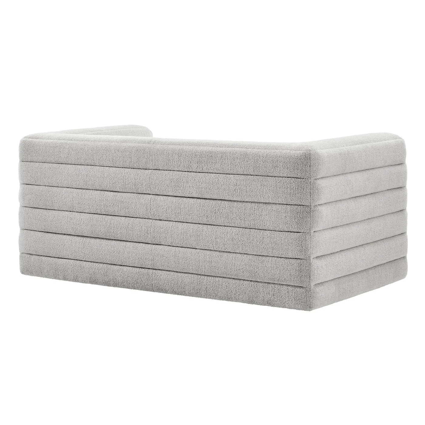 Relle Channel Tufted Boucle Upholstered Loveseat by Modway by HouseOfZazla
