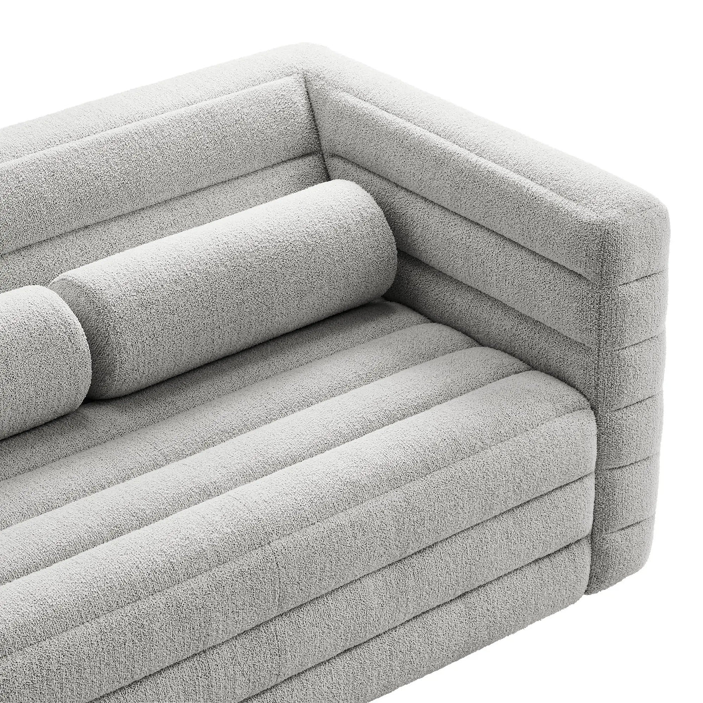 Relle Channel Tufted Boucle Upholstered Loveseat by Modway by HouseOfZazla