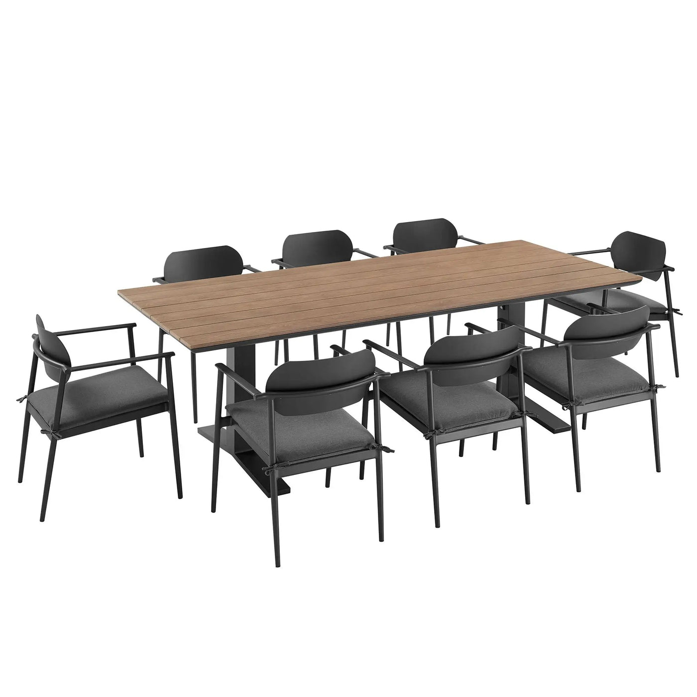 Aeris 9-Piece Outdoor Patio Aluminum Dining Set by Modway by HouseOfZazla