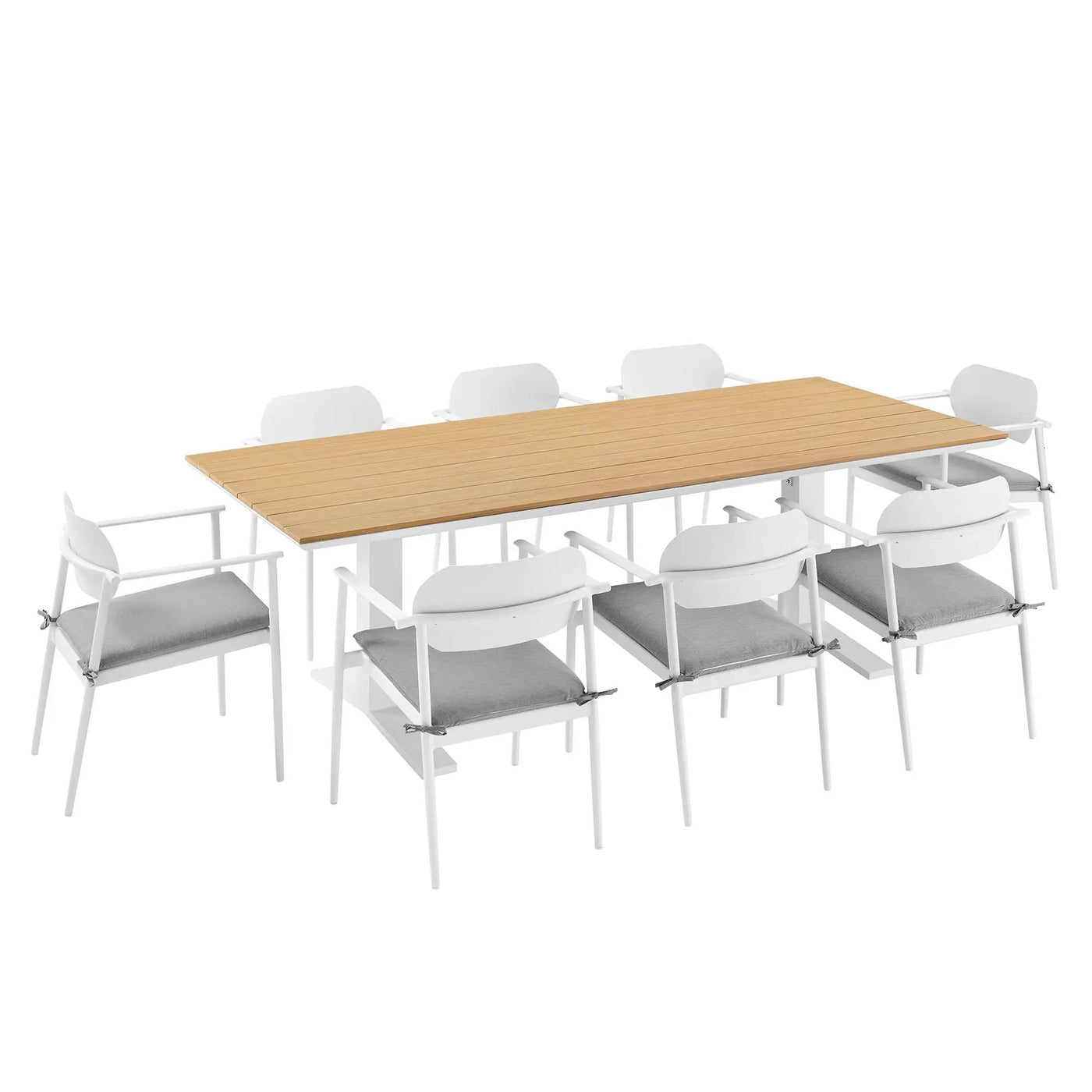 Aeris 9-Piece Outdoor Patio Aluminum Dining Set by Modway by HouseOfZazla