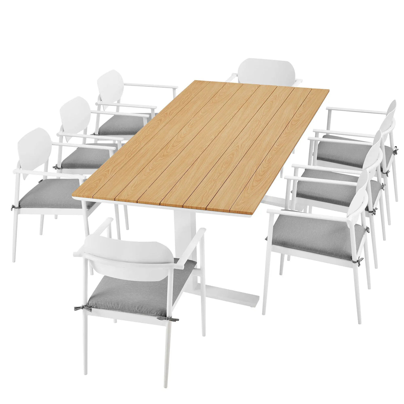 Aeris 9-Piece Outdoor Patio Aluminum Dining Set by Modway by HouseOfZazla