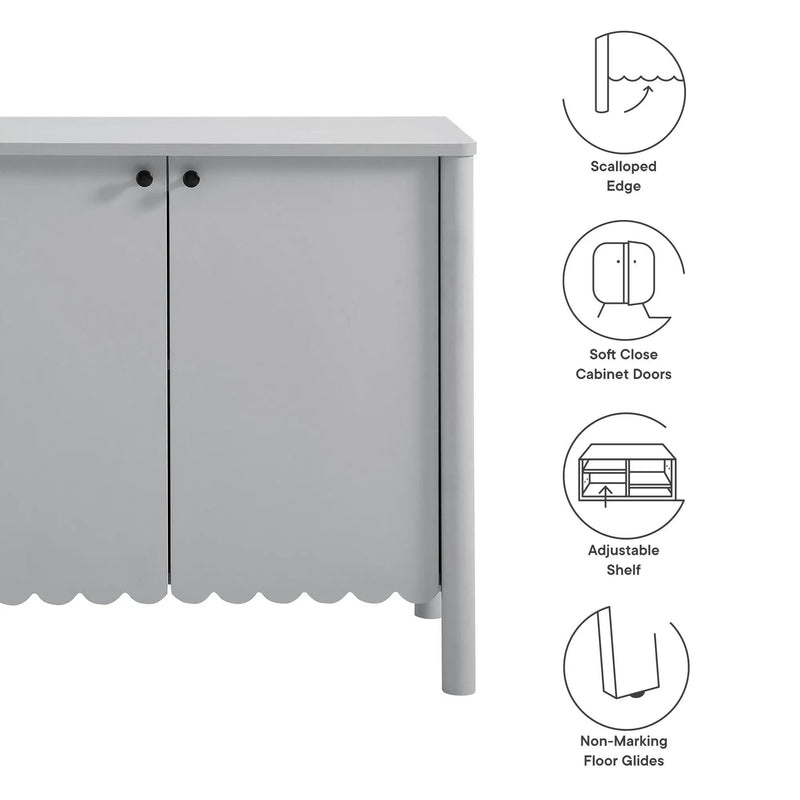 Emmeline 35" 2-Door Scalloped Sideboard Cabinet by Modway by HouseOfZazla