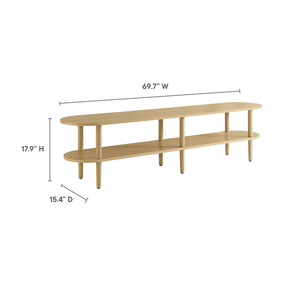 Torus Oval Wood TV Stand by Modway by HouseOfZazla