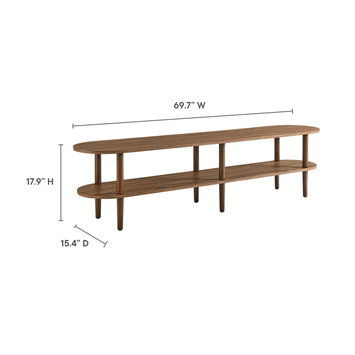 Torus Oval Wood TV Stand by Modway by HouseOfZazla