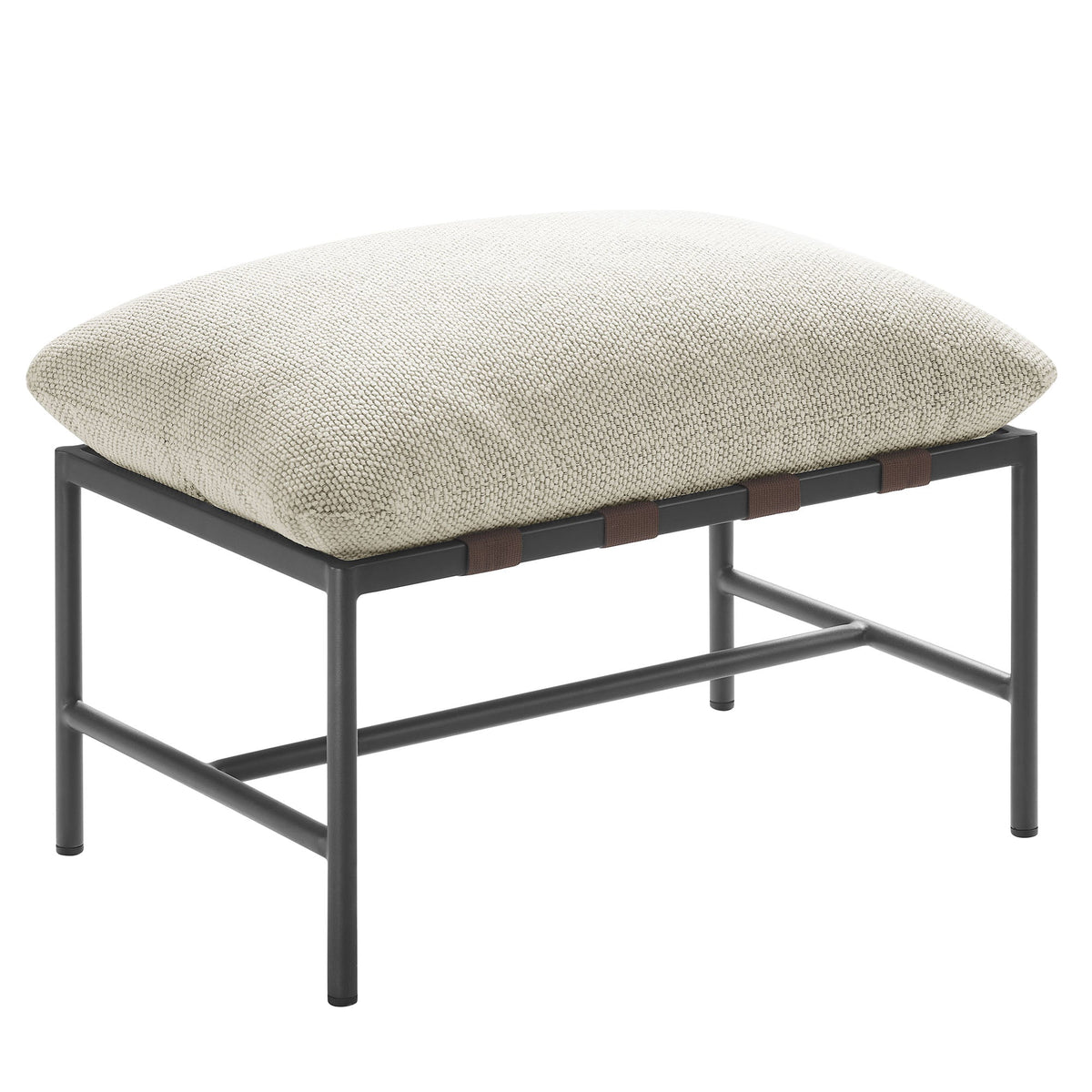 Raya Outdoor Patio Boucle Ottoman by Modway, photo 9 of 16