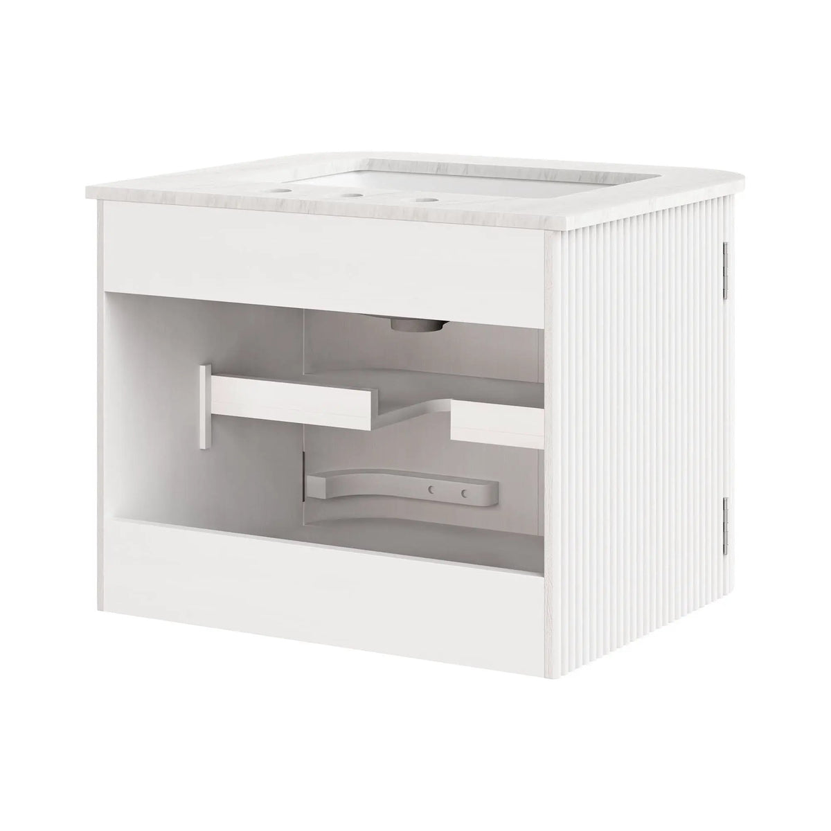Zia 24" Wall-Mount Bathroom Vanity with Marble Sink by Modway by HouseOfZazla