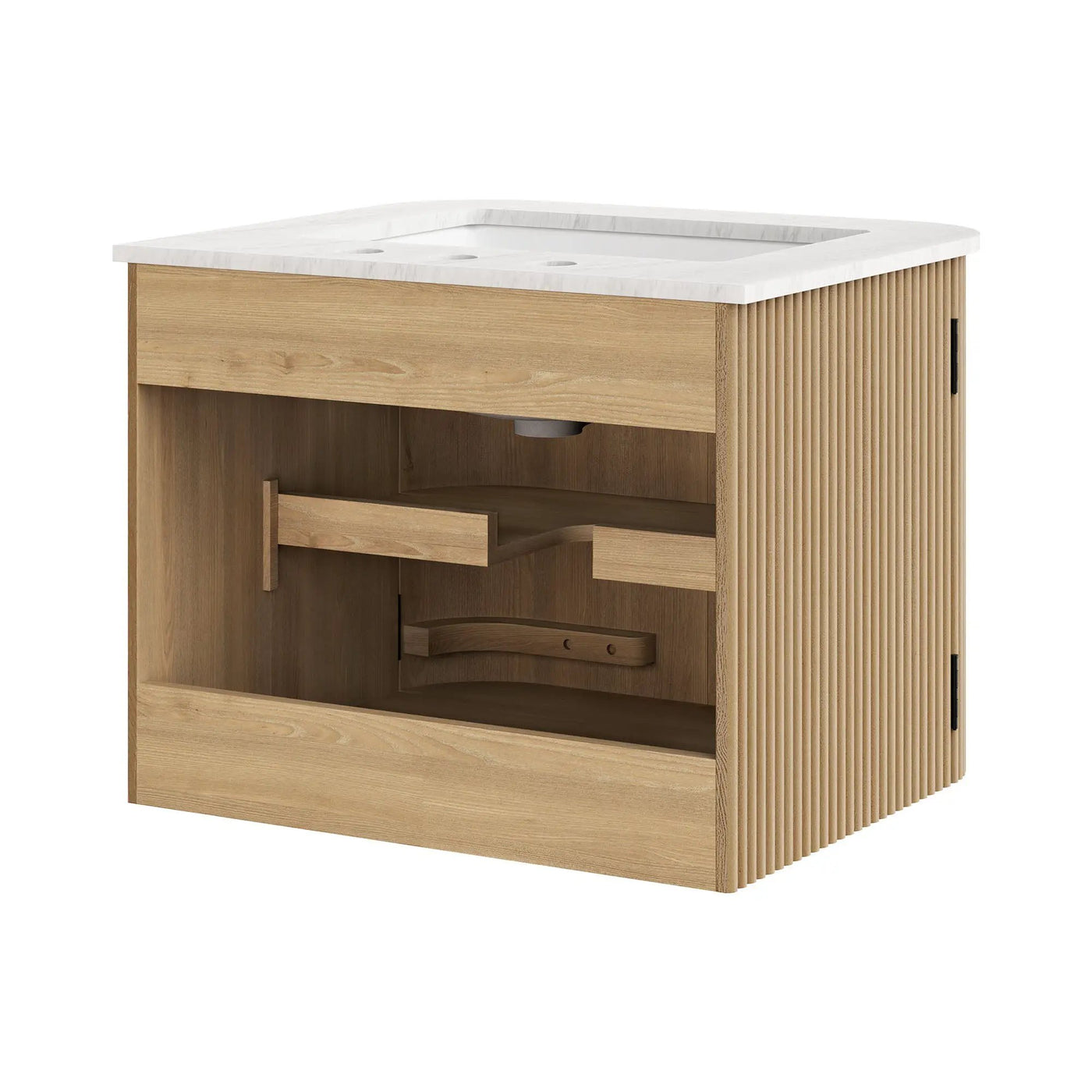 Zia 24" Wall-Mount Bathroom Vanity with Marble Sink by Modway by HouseOfZazla