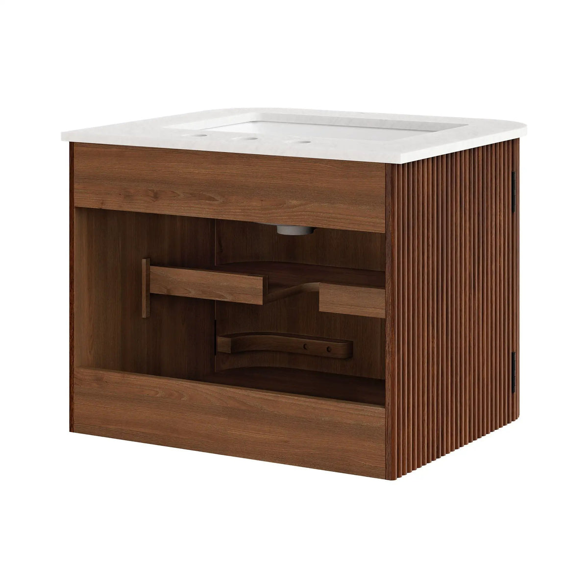 Zia 24" Wall-Mount Bathroom Vanity with Marble Sink by Modway by HouseOfZazla