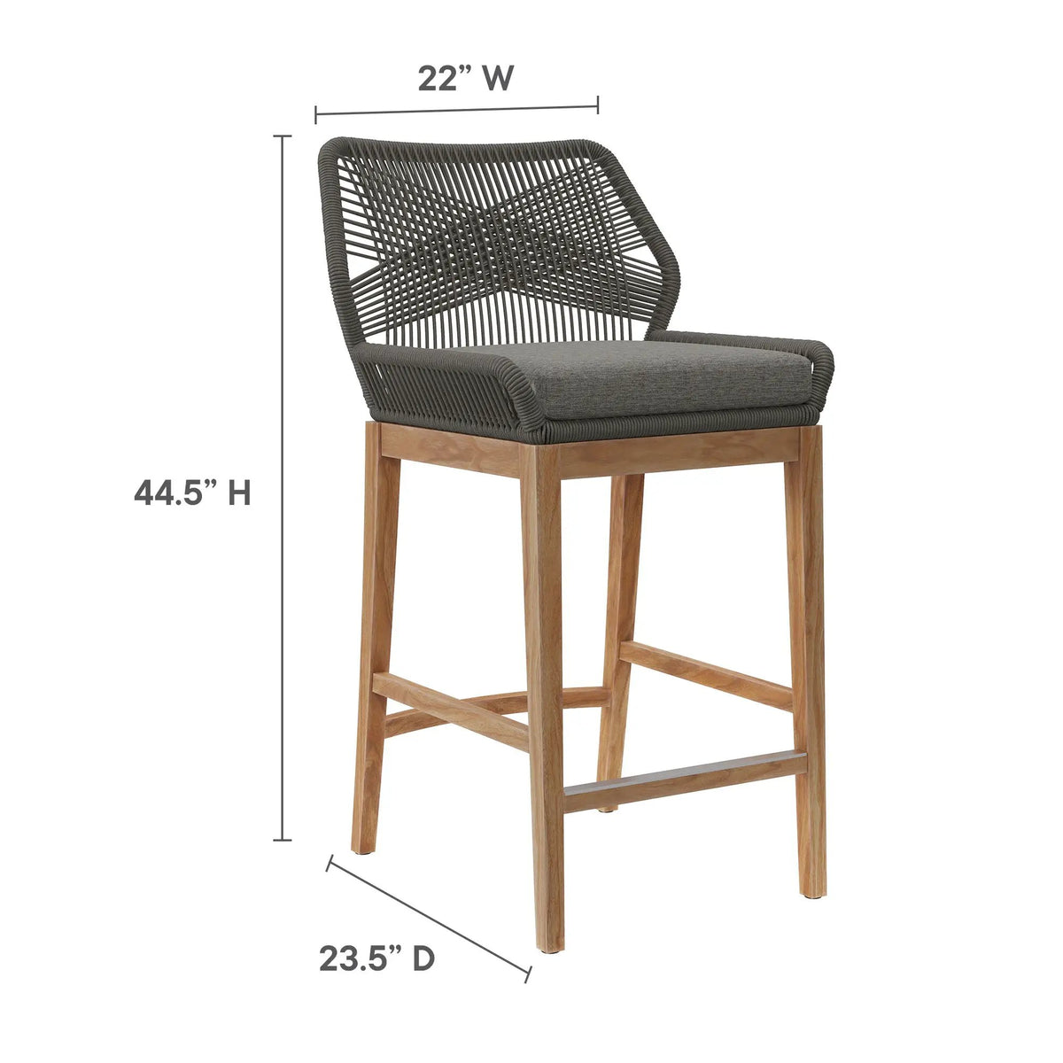Wellspring 3-Piece Outdoor Patio Teak Wood Bar Set by Modway by HouseOfZazla