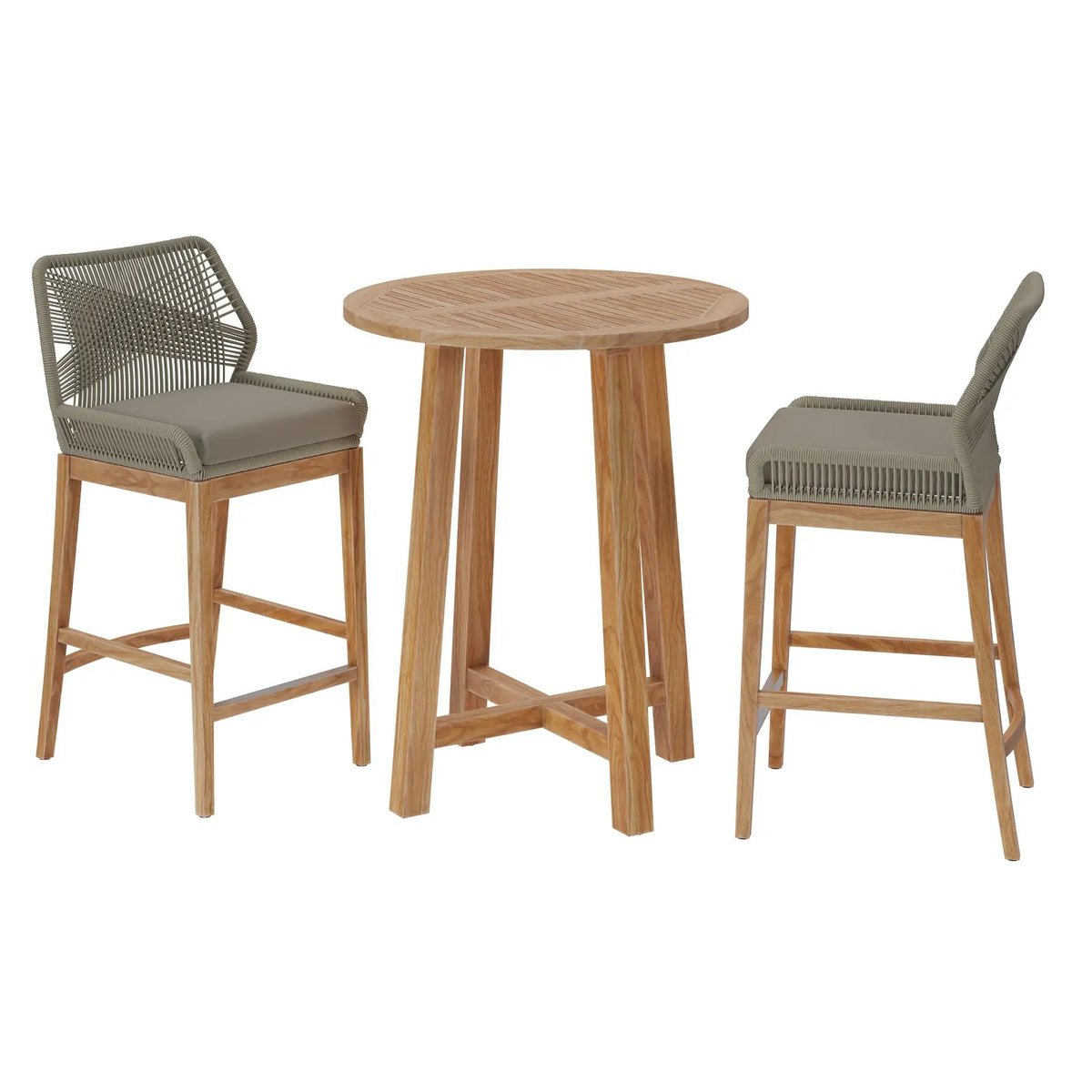 Wellspring 3-Piece Outdoor Patio Teak Wood Bar Set by Modway by HouseOfZazla