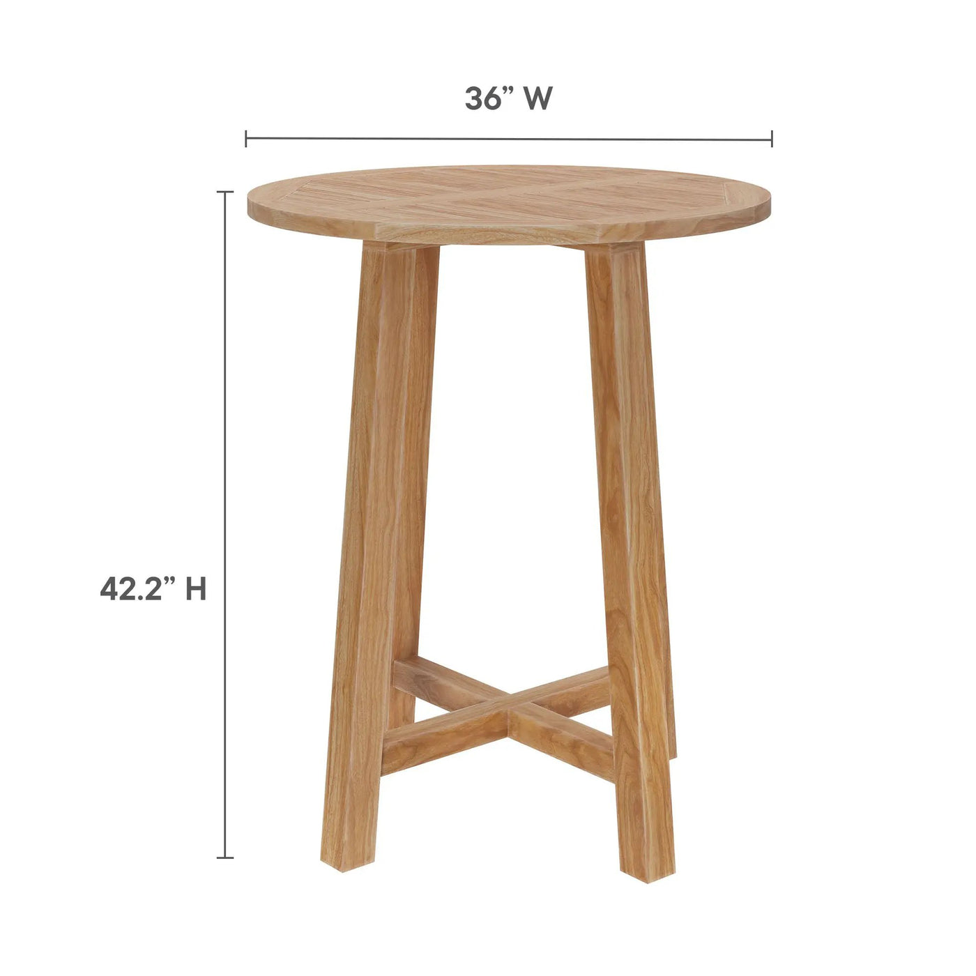 Wellspring 3-Piece Outdoor Patio Teak Wood Bar Set by Modway by HouseOfZazla