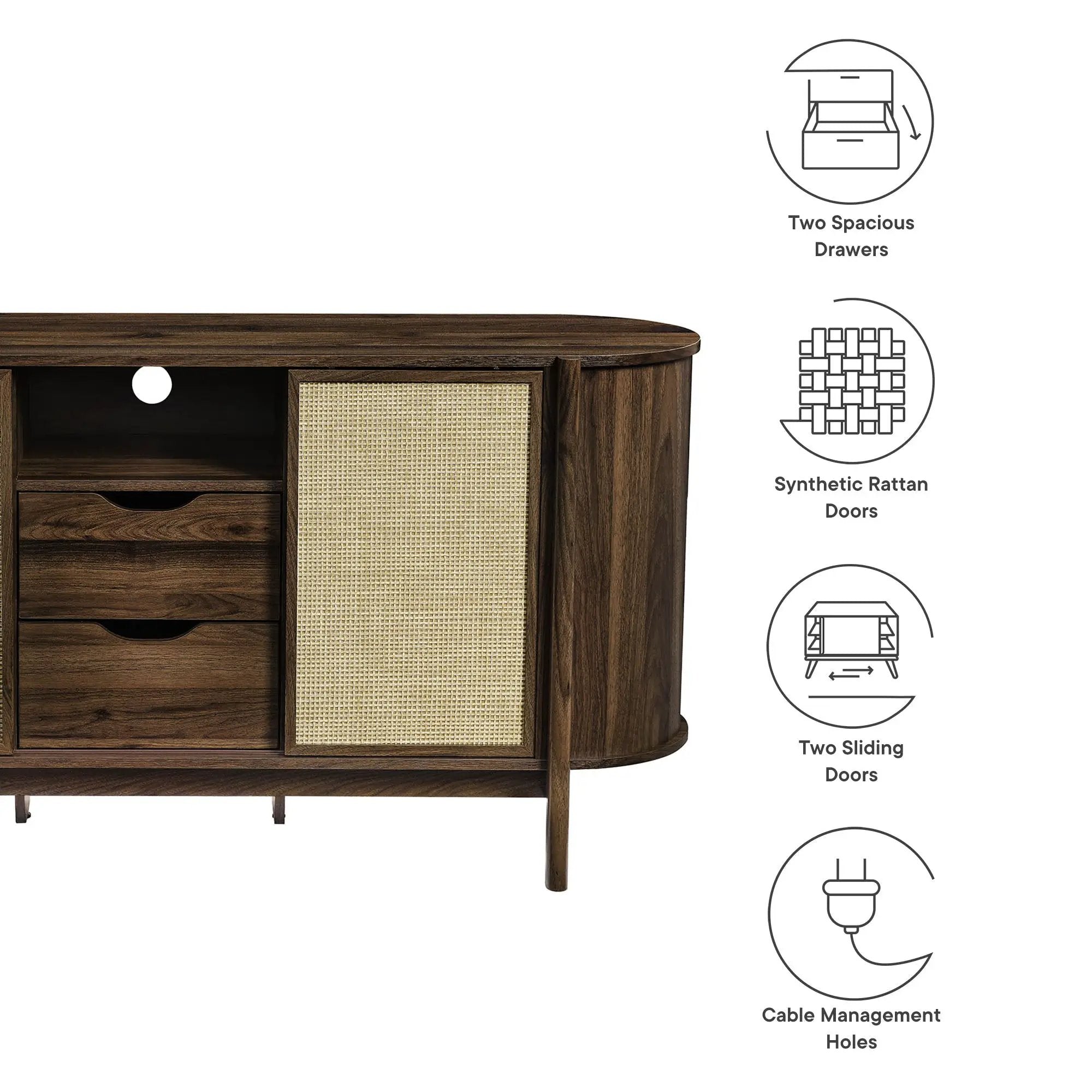 Reid 63" Curved Sideboard by Modway by HouseOfZazla