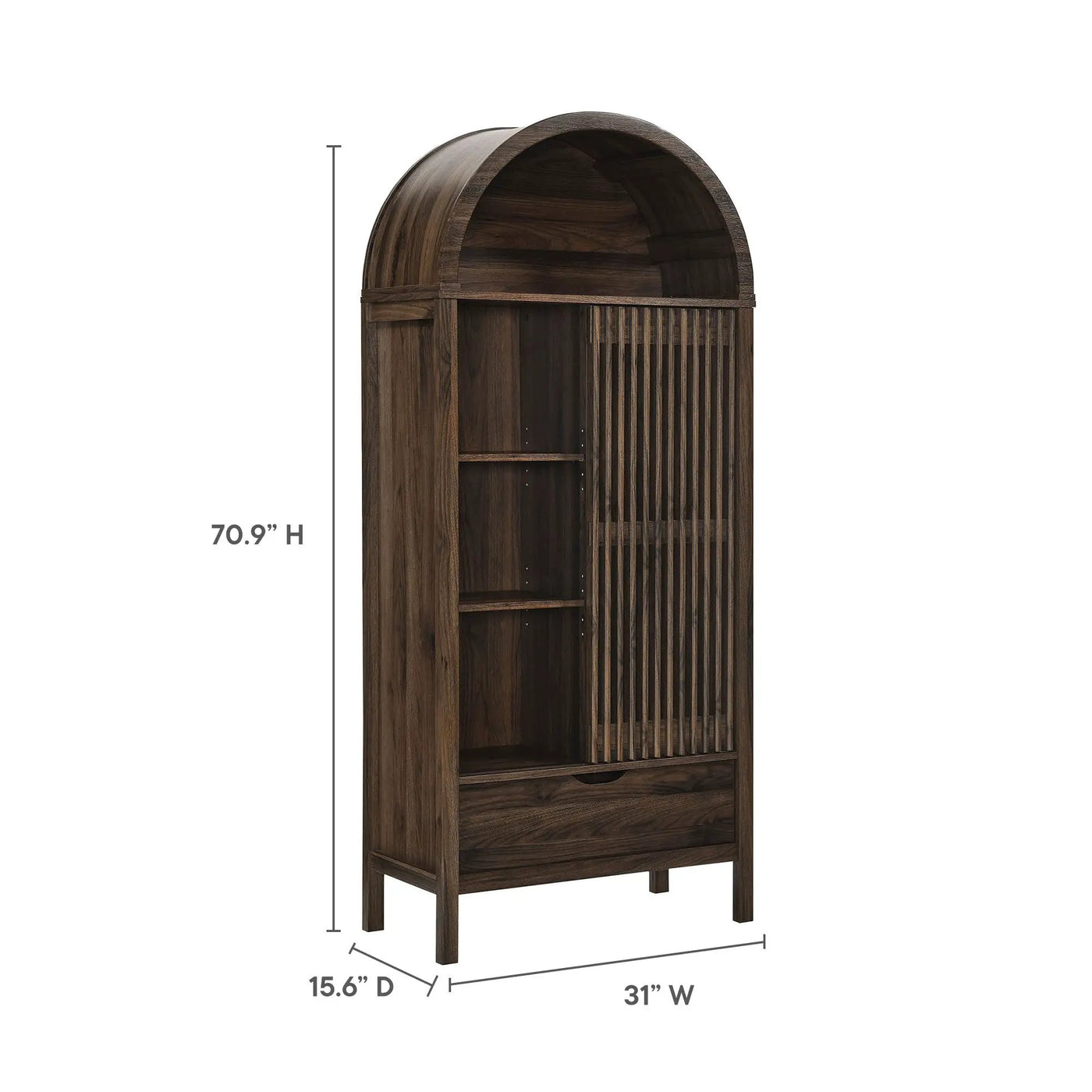 Vaughn 71" Arched Storage Display Cabinet by Modway by HouseOfZazla