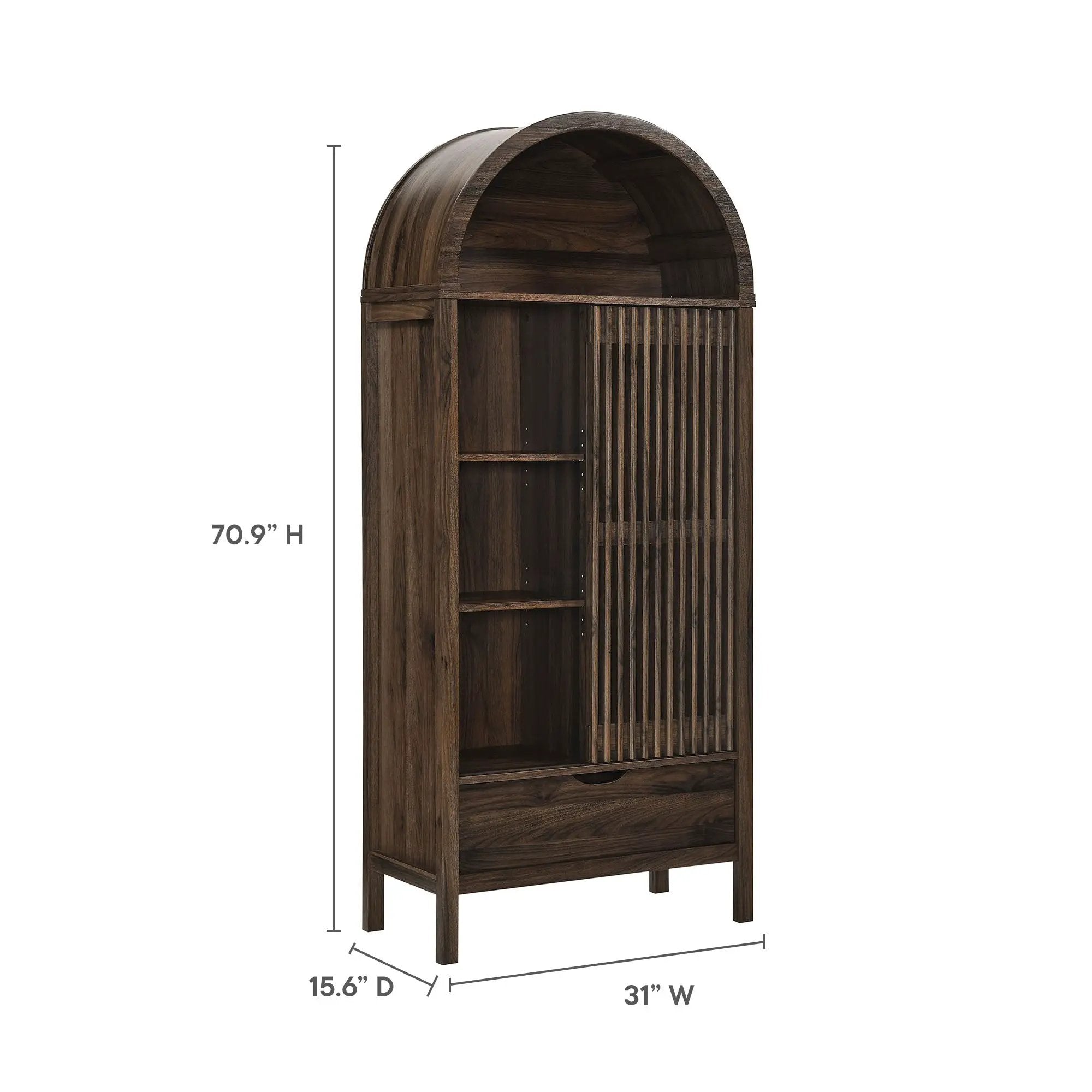 Vaughn 71" Arched Storage Display Cabinet by Modway by HouseOfZazla