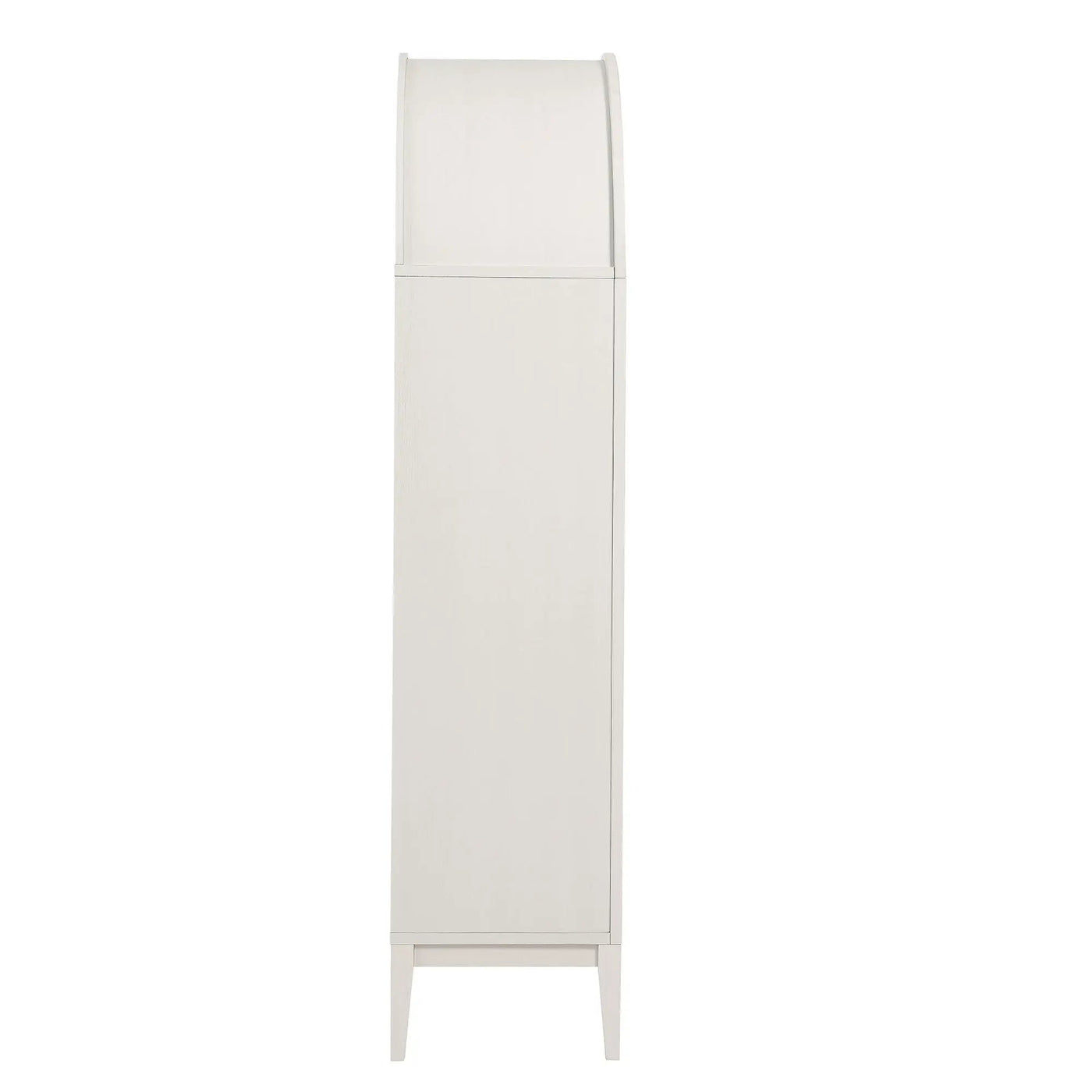 Nolan 1-Piece Wood Storage Cabinet with Arched Glass Doors by HouseOfZazla