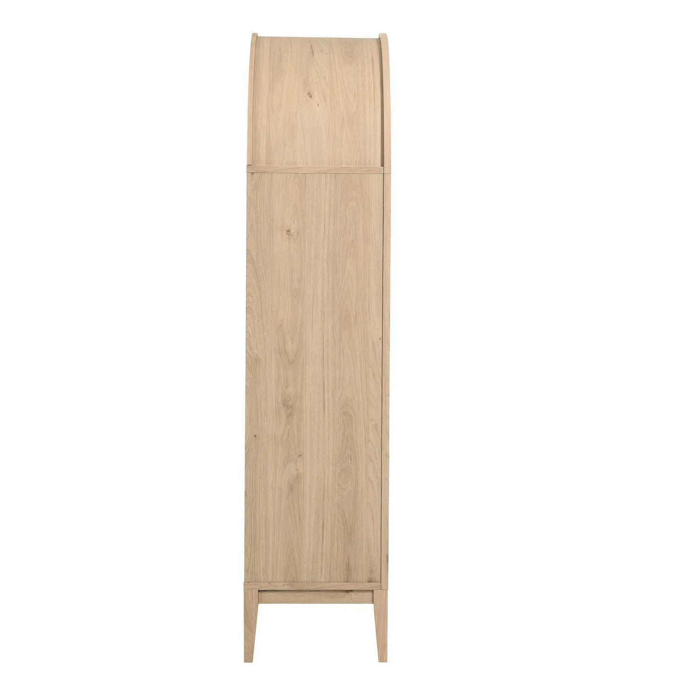 Nolan 1-Piece Wood Storage Cabinet with Arched Glass Doors by HouseOfZazla